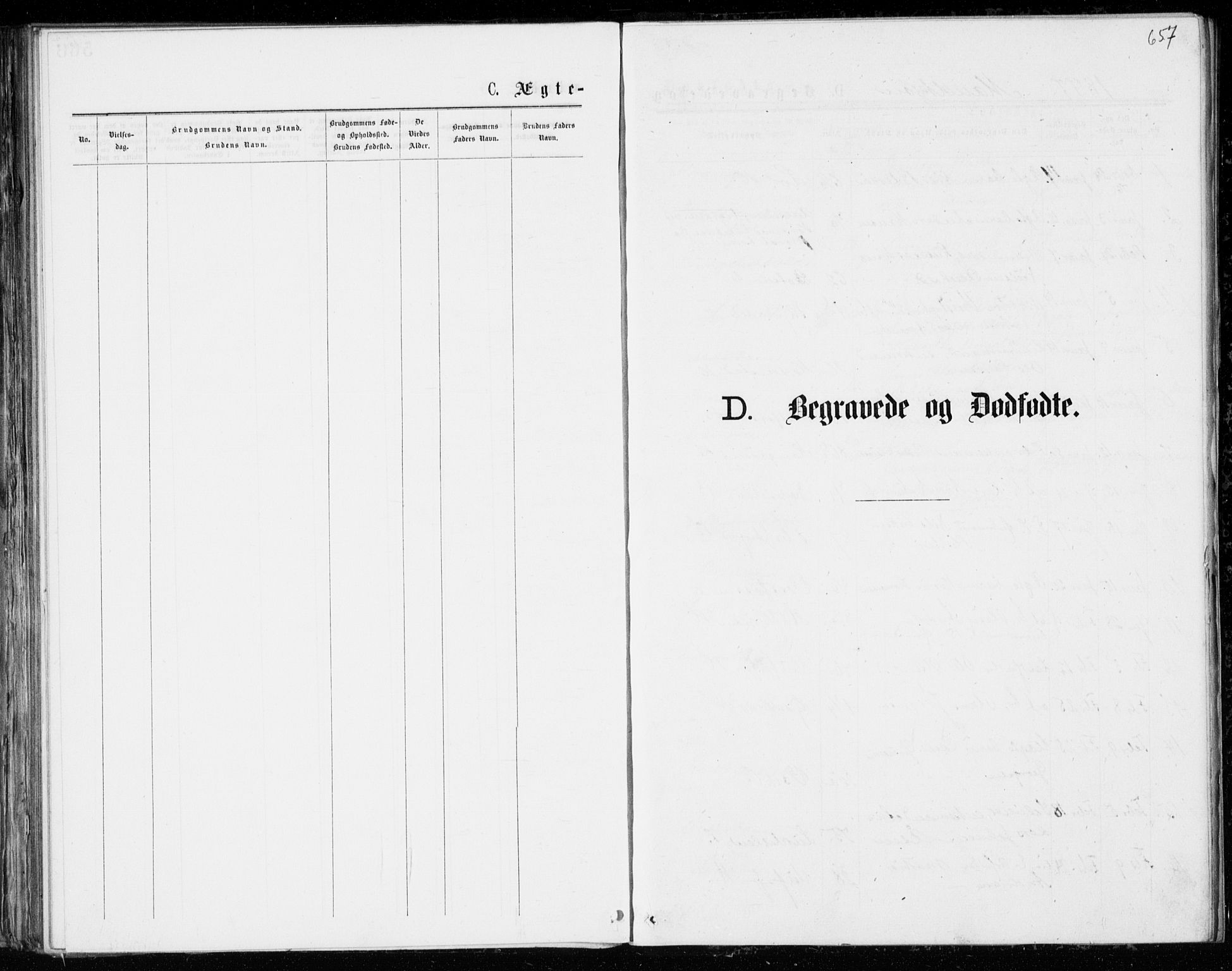 Eiker kirkebøker, AV/SAKO-A-4/G/Ga/L0004: Klokkerbok nr. I 4, 1877-1877, s. 657