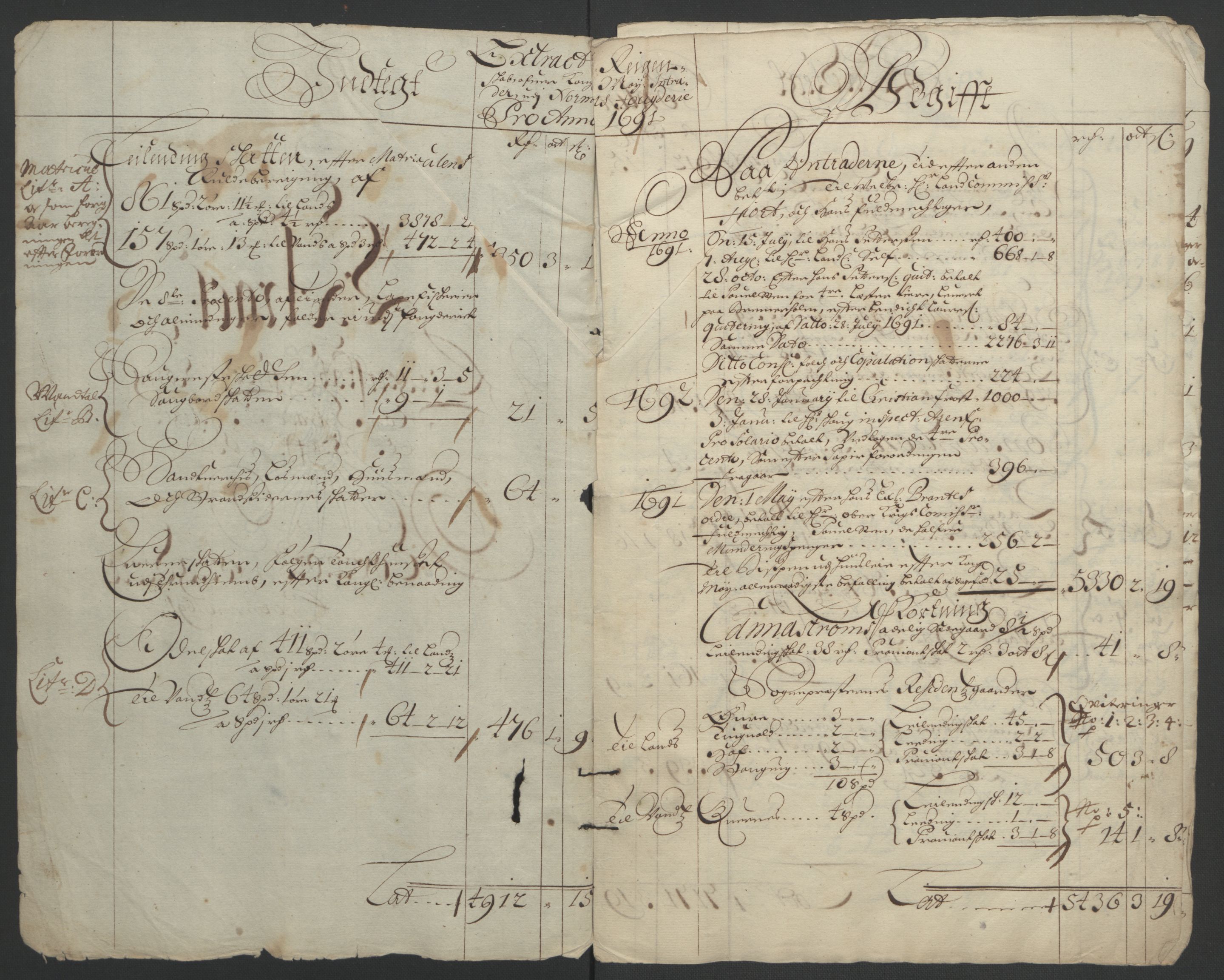 Rentekammeret inntil 1814, Reviderte regnskaper, Fogderegnskap, AV/RA-EA-4092/R56/L3734: Fogderegnskap Nordmøre, 1690-1691, s. 222