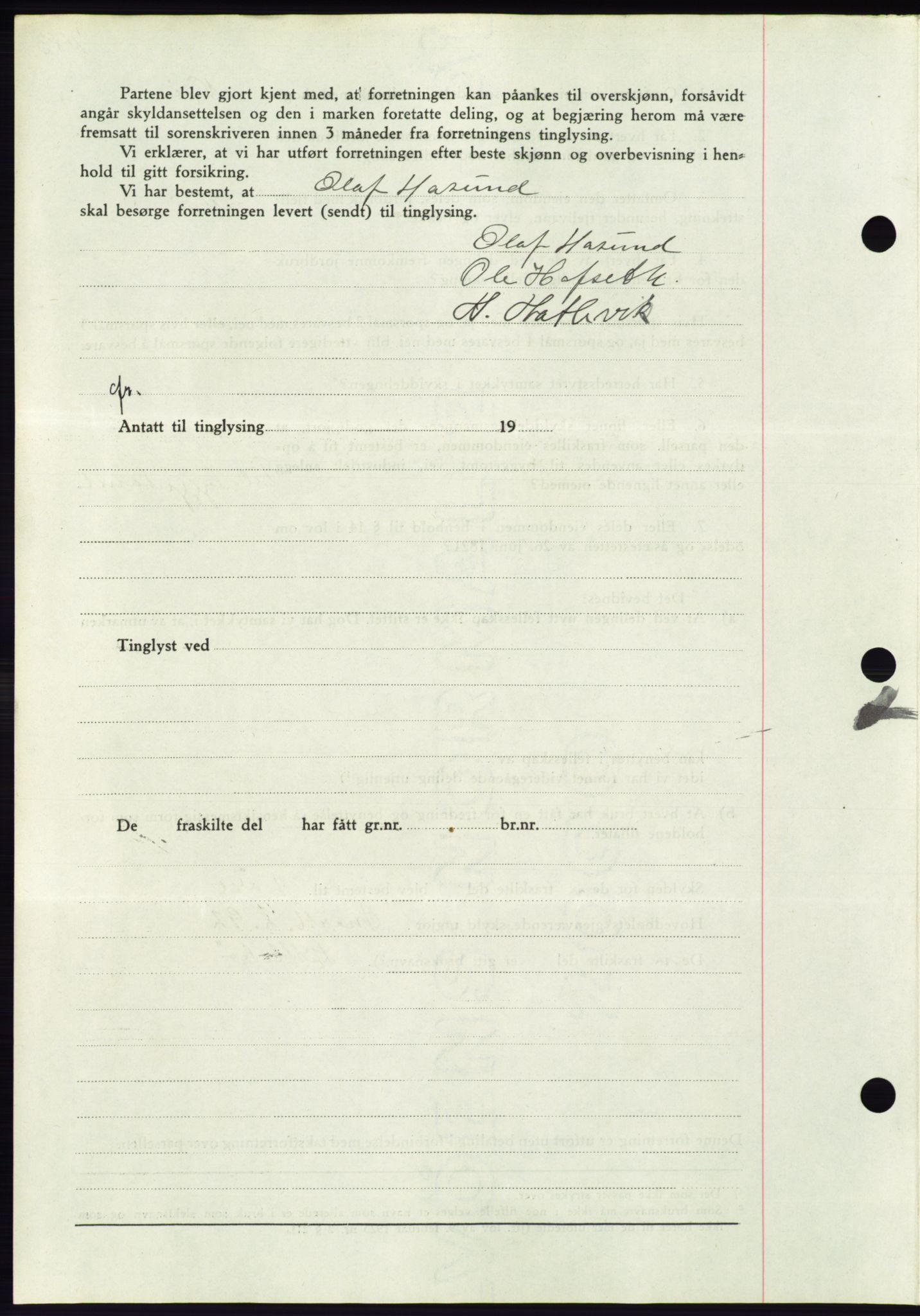 Søre Sunnmøre sorenskriveri, AV/SAT-A-4122/1/2/2C/L0067: Pantebok nr. 61, 1938-1939, Dagboknr: 225/1939