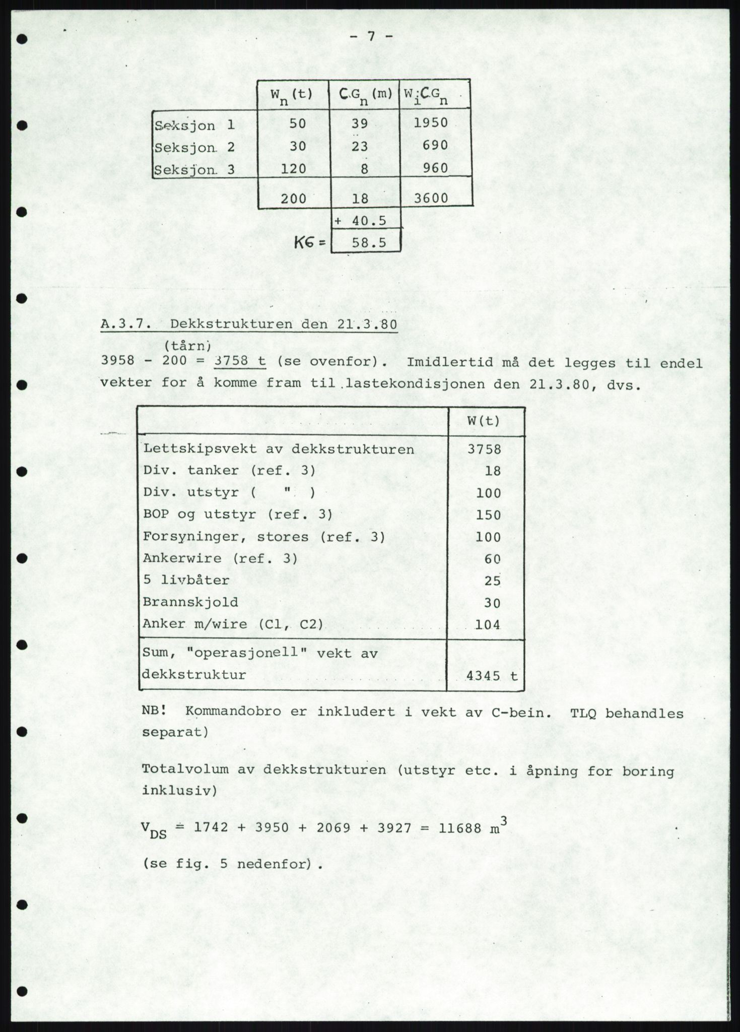 Justisdepartementet, Granskningskommisjonen ved Alexander Kielland-ulykken 27.3.1980, AV/RA-S-1165/D/L0019: S Værforhold (Doku.liste + S1-S5 av 5)/ T (T1-T2)/ U Stabilitet (Doku.liste + U1-U5 av 5), 1980-1981, s. 682
