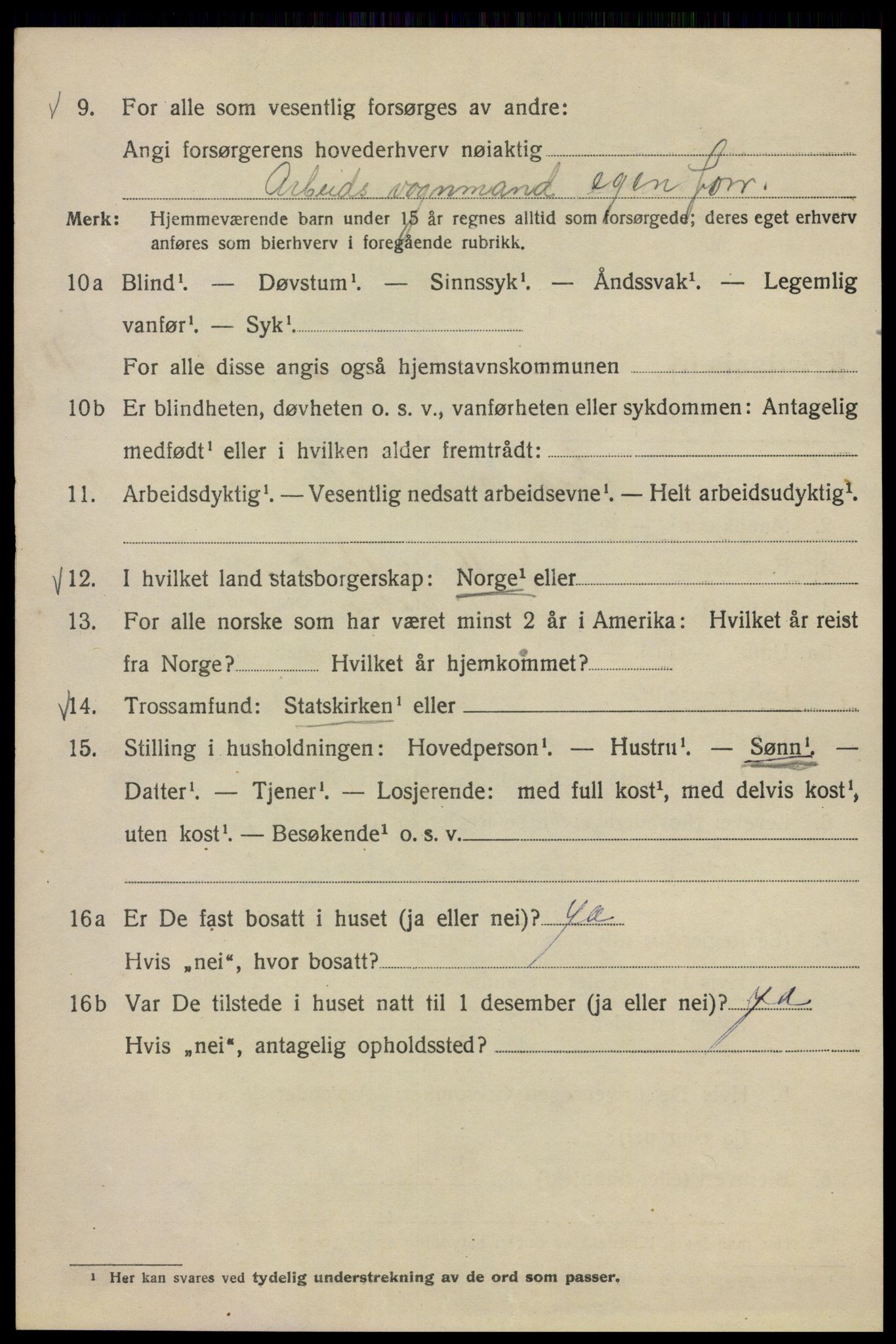 SAO, Folketelling 1920 for 0301 Kristiania kjøpstad, 1920, s. 298940