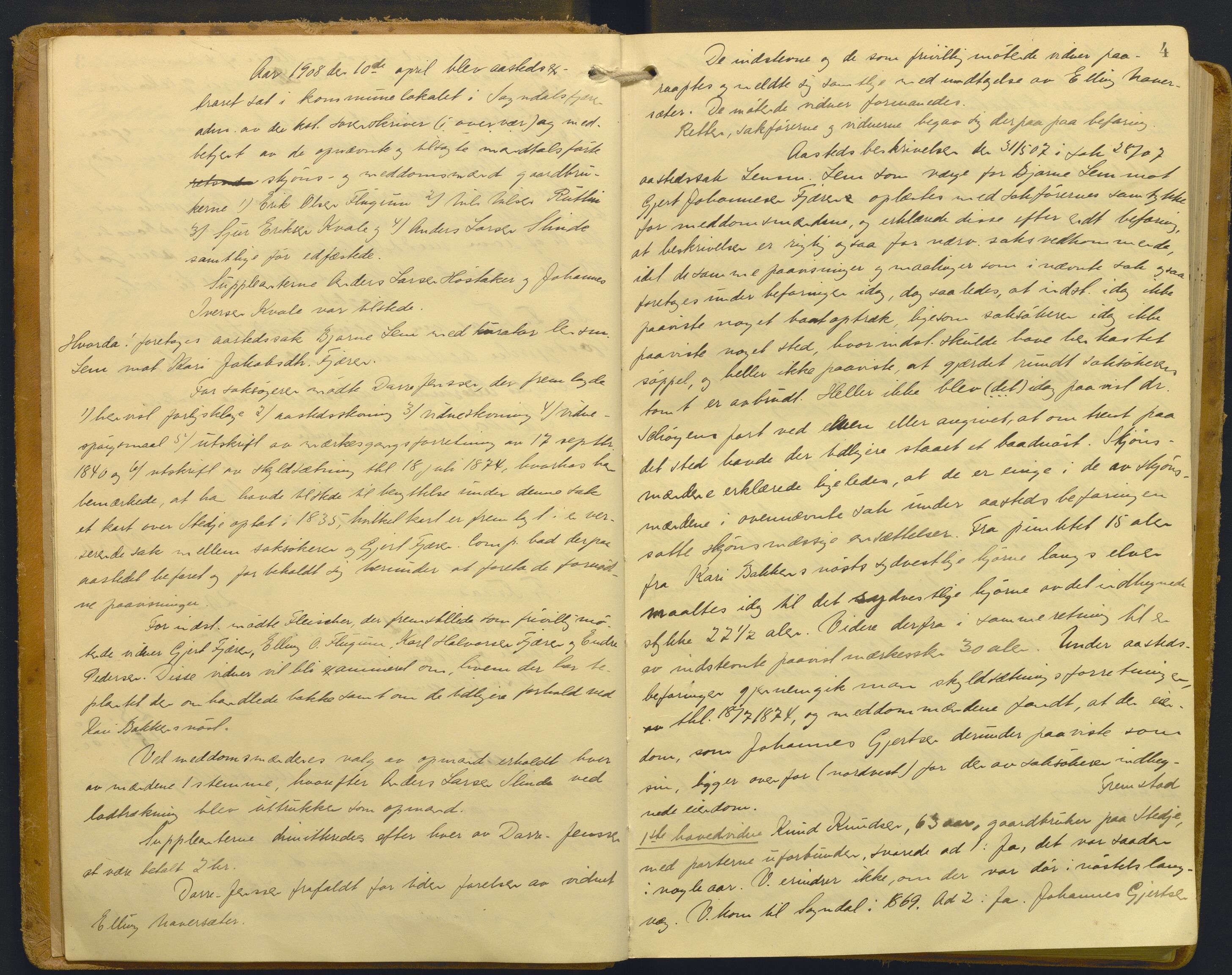 Indre Sogn tingrett, AV/SAB-A-3301/1/F/Fb/Fba/L0014: Sivile og offentlege saker, Bb 10, 1907-1922, s. 3b-4a