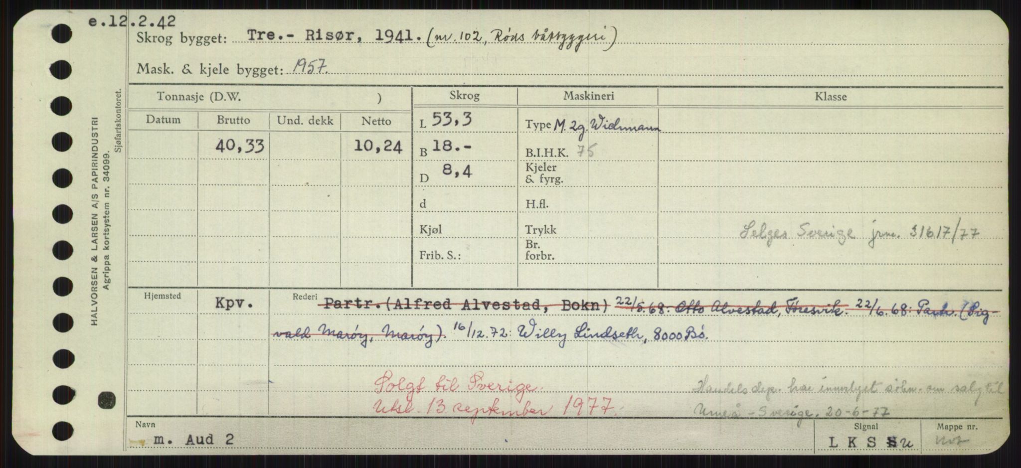 Sjøfartsdirektoratet med forløpere, Skipsmålingen, AV/RA-S-1627/H/Hd/L0002: Fartøy, Apa-Axe, s. 409