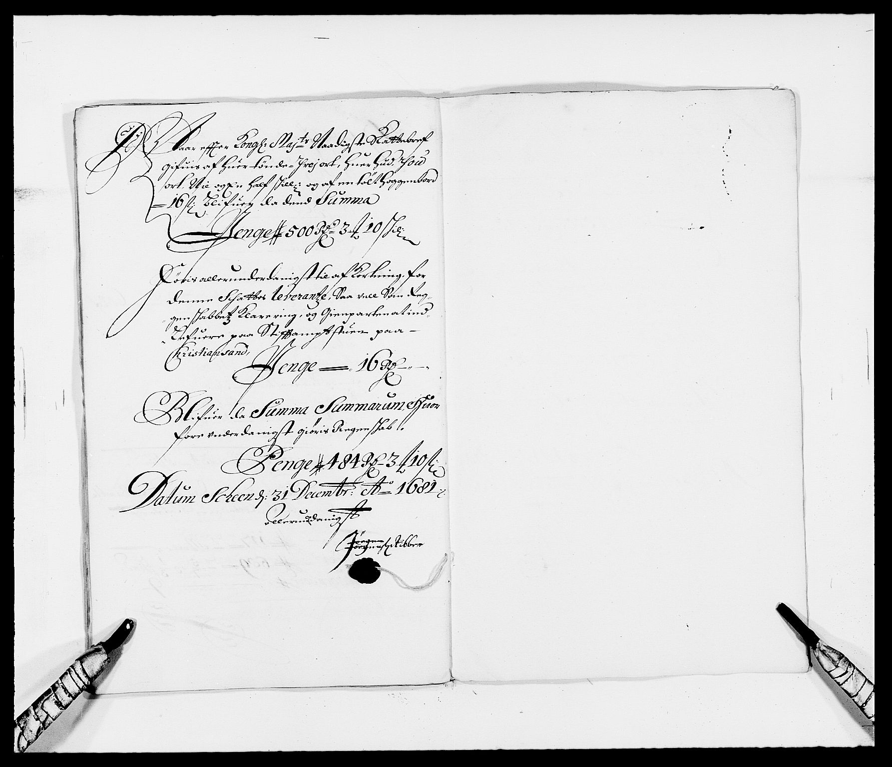 Rentekammeret inntil 1814, Reviderte regnskaper, Fogderegnskap, RA/EA-4092/R34/L2045: Fogderegnskap Bamble, 1680-1681, s. 361