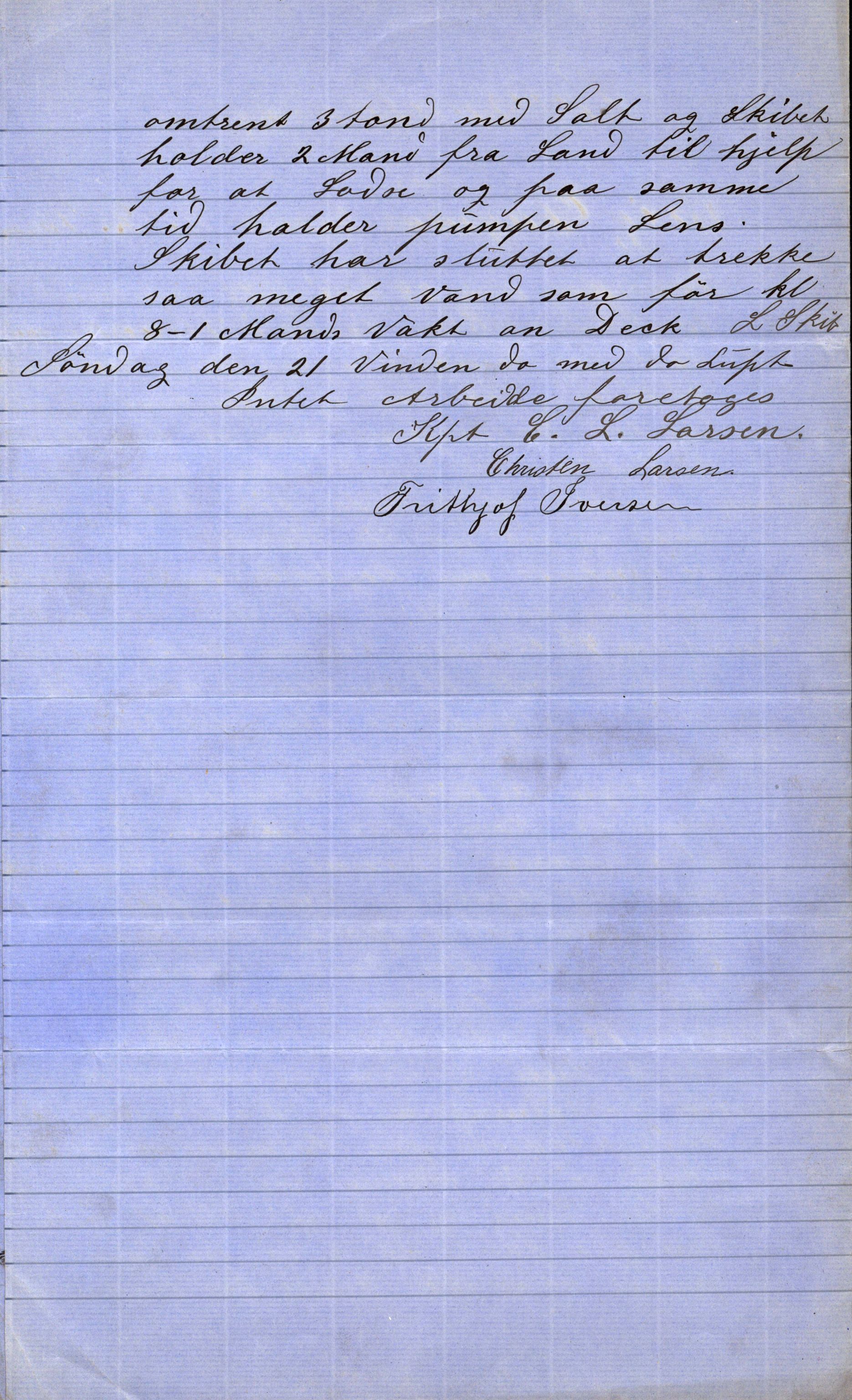 Pa 63 - Østlandske skibsassuranceforening, VEMU/A-1079/G/Ga/L0029/0006: Havaridokumenter / Alart, Aleyon, Agra, Dagmar, Minerva, Eugine, 1892