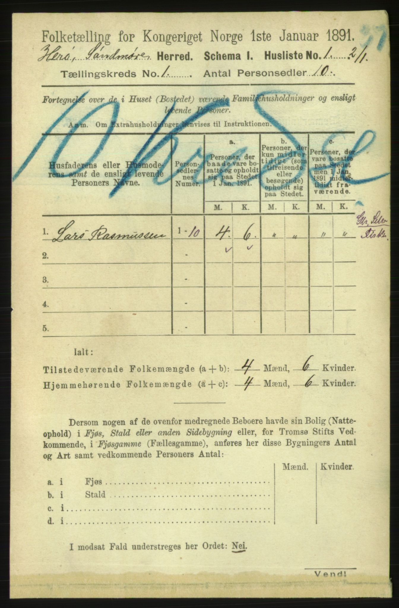 RA, Folketelling 1891 for 1515 Herøy herred, 1891, s. 29