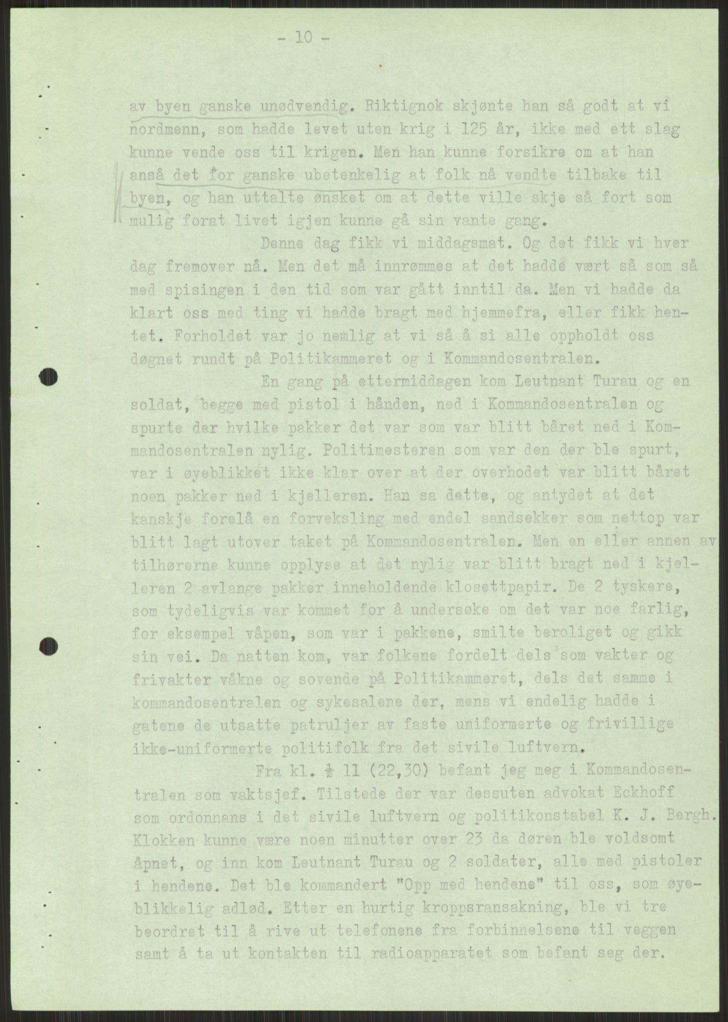 Forsvaret, Forsvarets krigshistoriske avdeling, AV/RA-RAFA-2017/Y/Ya/L0014: II-C-11-31 - Fylkesmenn.  Rapporter om krigsbegivenhetene 1940., 1940, s. 854