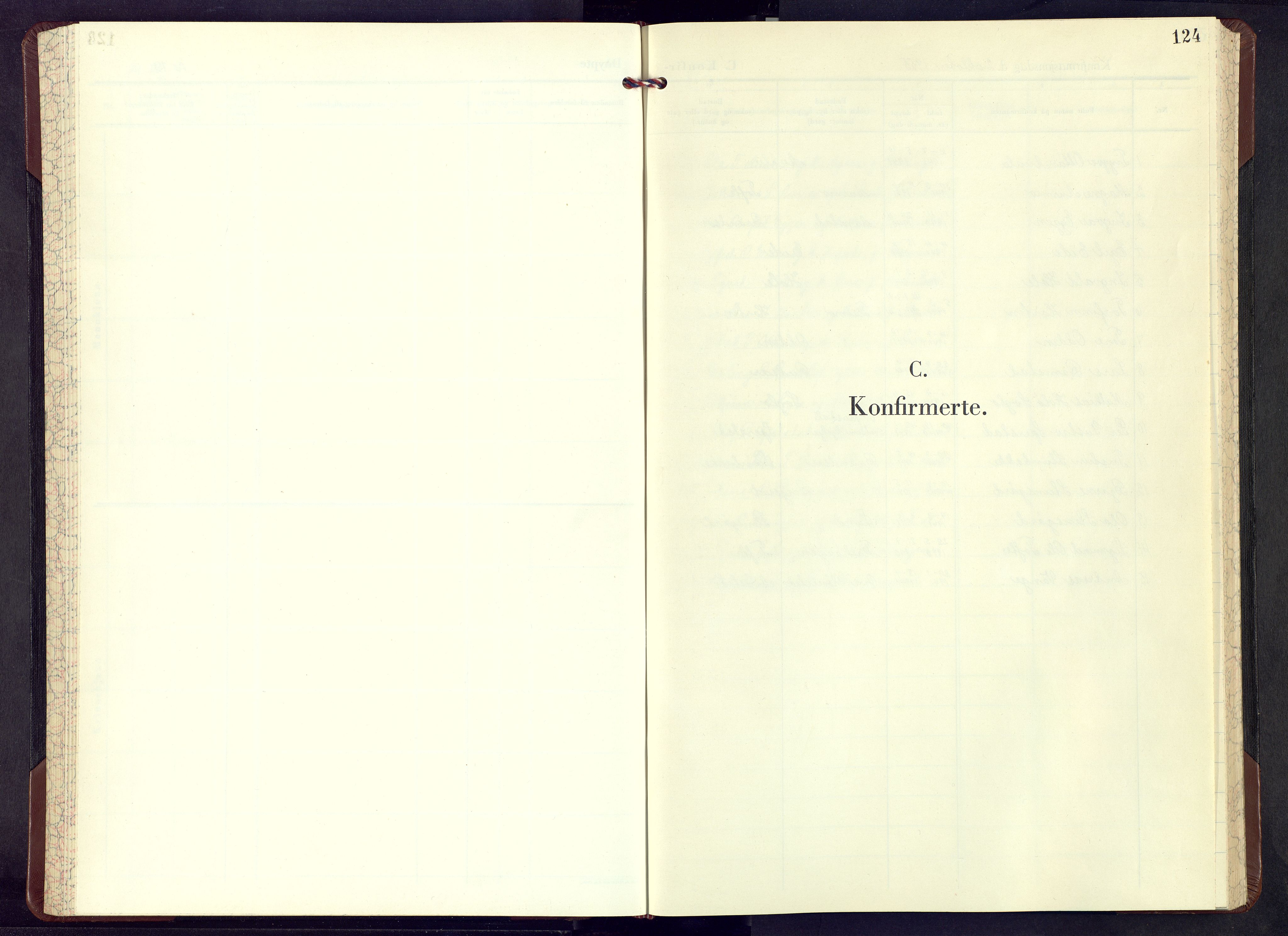 Skjåk prestekontor, AV/SAH-PREST-072/H/Ha/Hab/L0008: Klokkerbok nr. 8, 1955-1966, s. 124