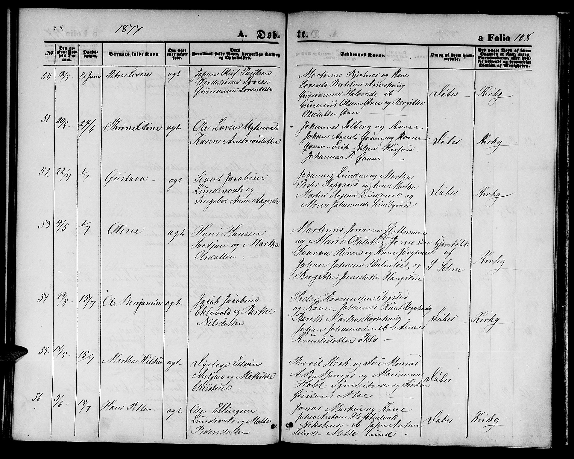 Ministerialprotokoller, klokkerbøker og fødselsregistre - Nord-Trøndelag, SAT/A-1458/723/L0255: Klokkerbok nr. 723C03, 1869-1879, s. 108