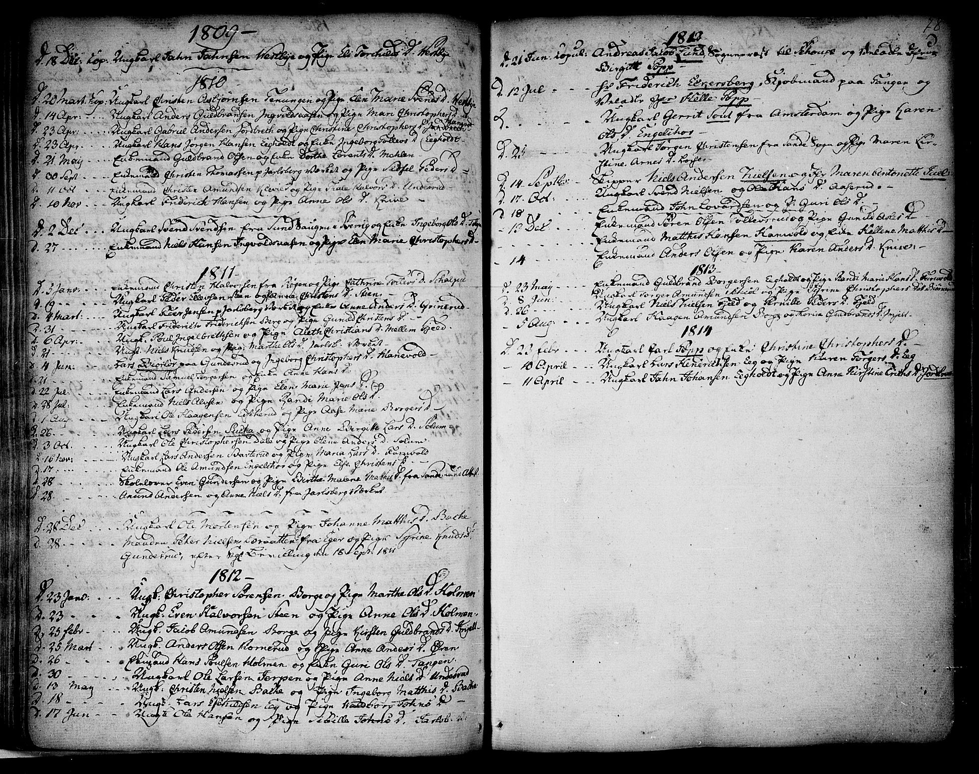 Skoger kirkebøker, SAKO/A-59/F/Fa/L0001: Ministerialbok nr. I 1, 1746-1814, s. 78
