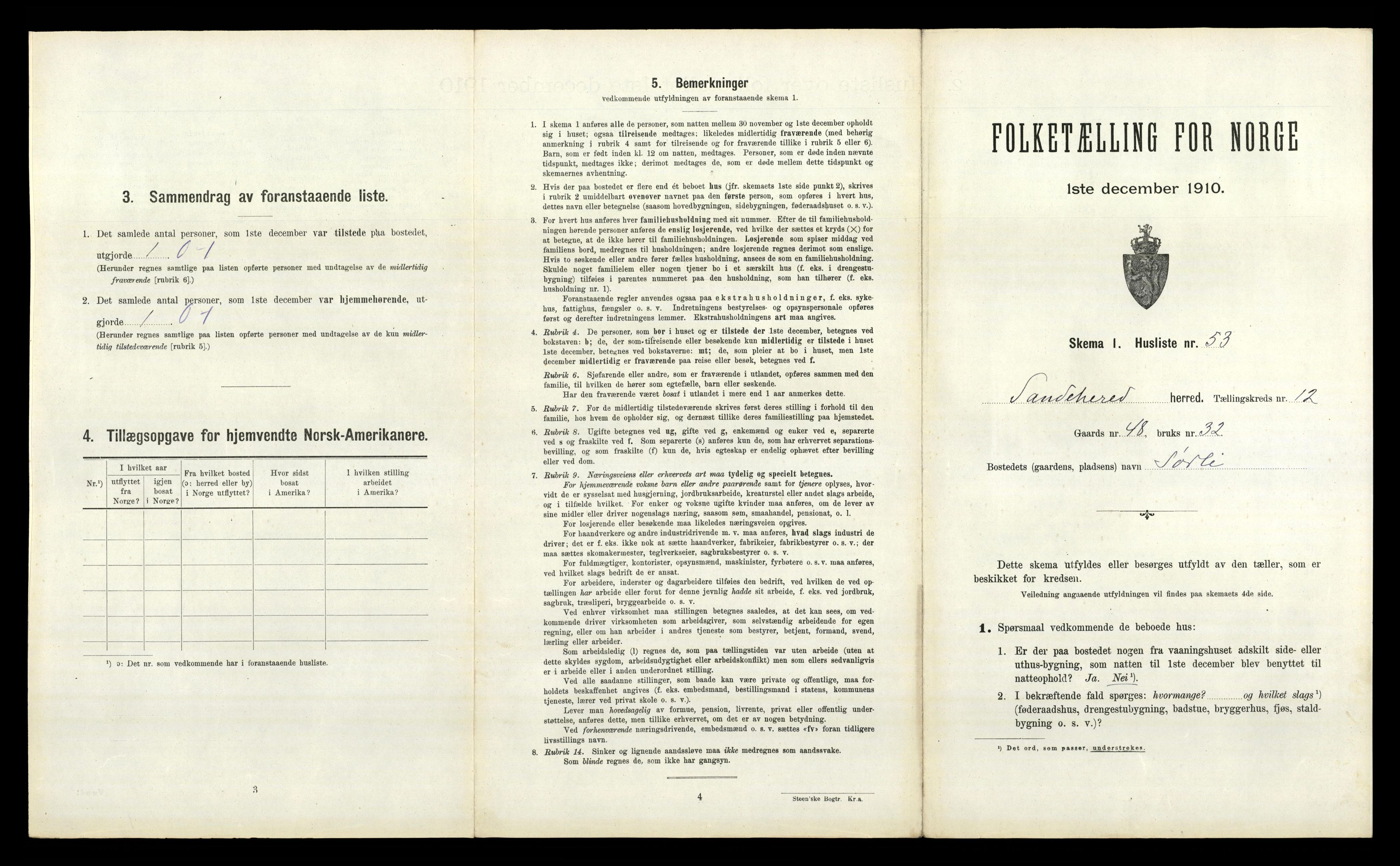 RA, Folketelling 1910 for 0724 Sandeherred herred, 1910, s. 2553