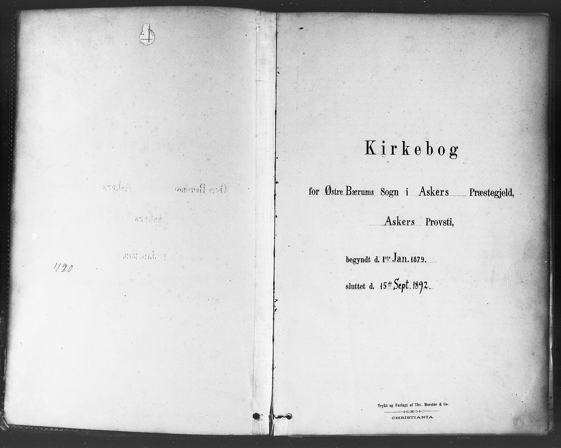 Asker prestekontor Kirkebøker, SAO/A-10256a/F/Fc/L0001: Ministerialbok nr. III 1, 1879-1892