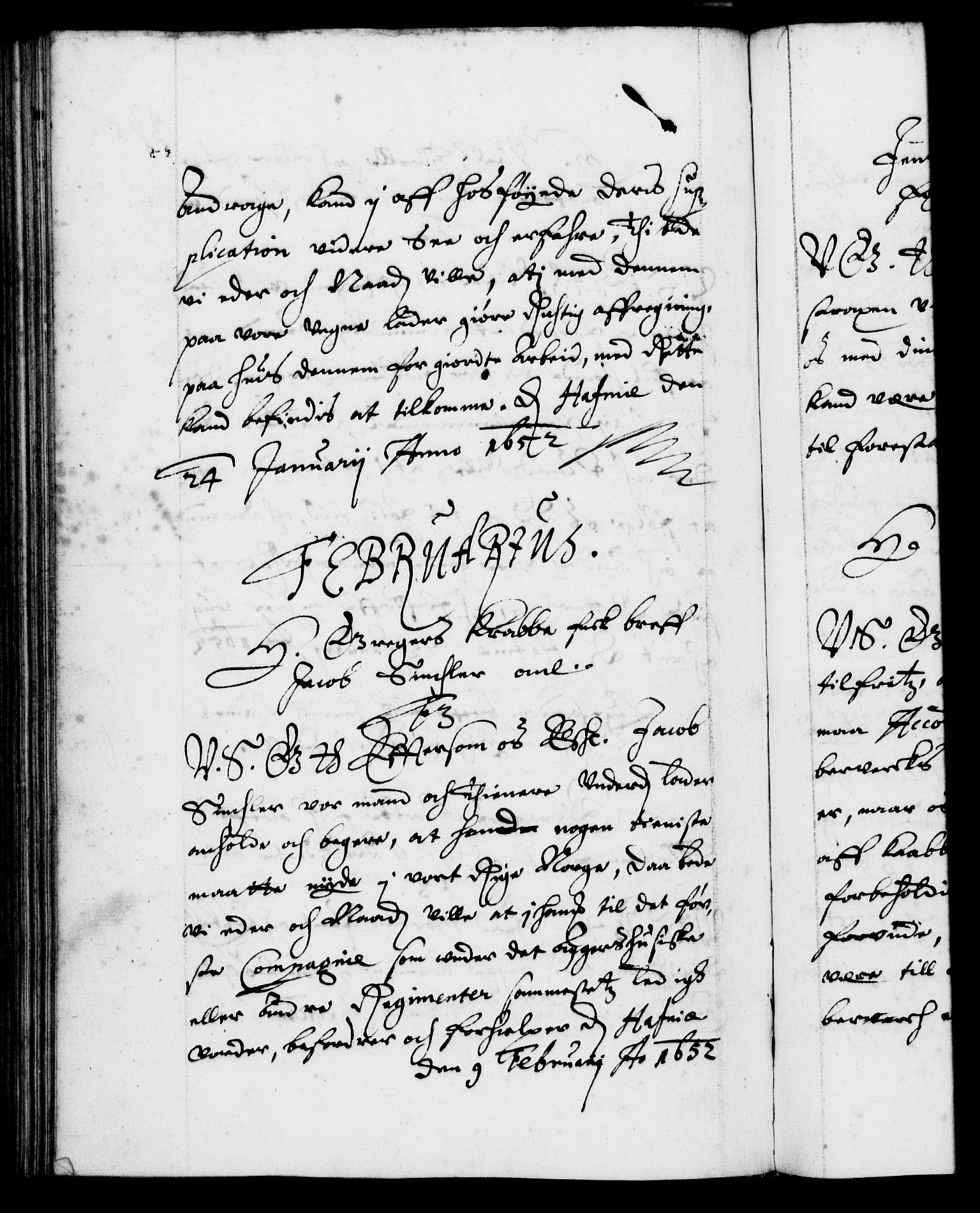 Danske Kanselli 1572-1799, RA/EA-3023/F/Fc/Fca/Fcab/L0008: Norske tegnelser (mikrofilm), 1648-1652, s. 375b