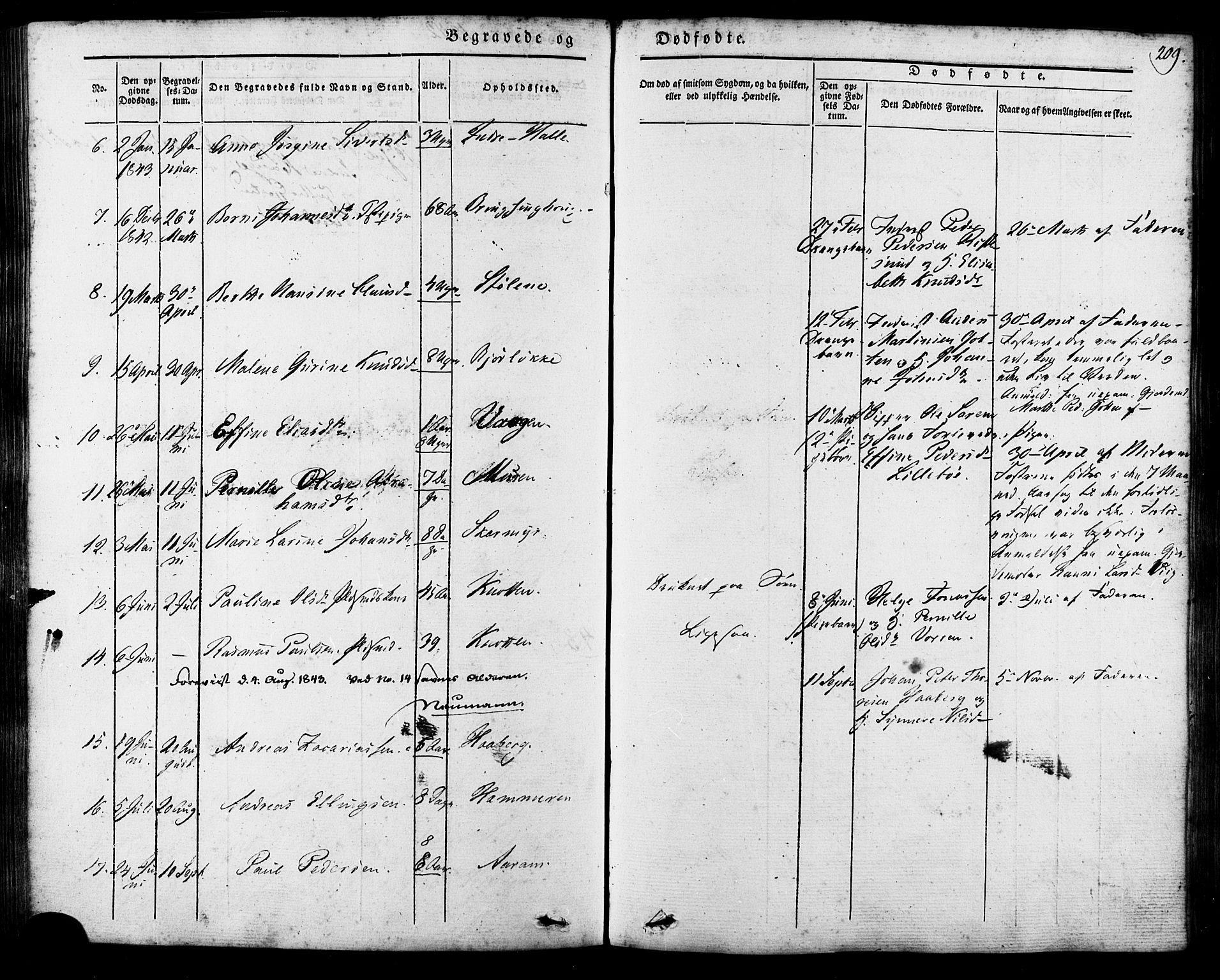 Ministerialprotokoller, klokkerbøker og fødselsregistre - Møre og Romsdal, AV/SAT-A-1454/503/L0034: Ministerialbok nr. 503A02, 1841-1884, s. 209