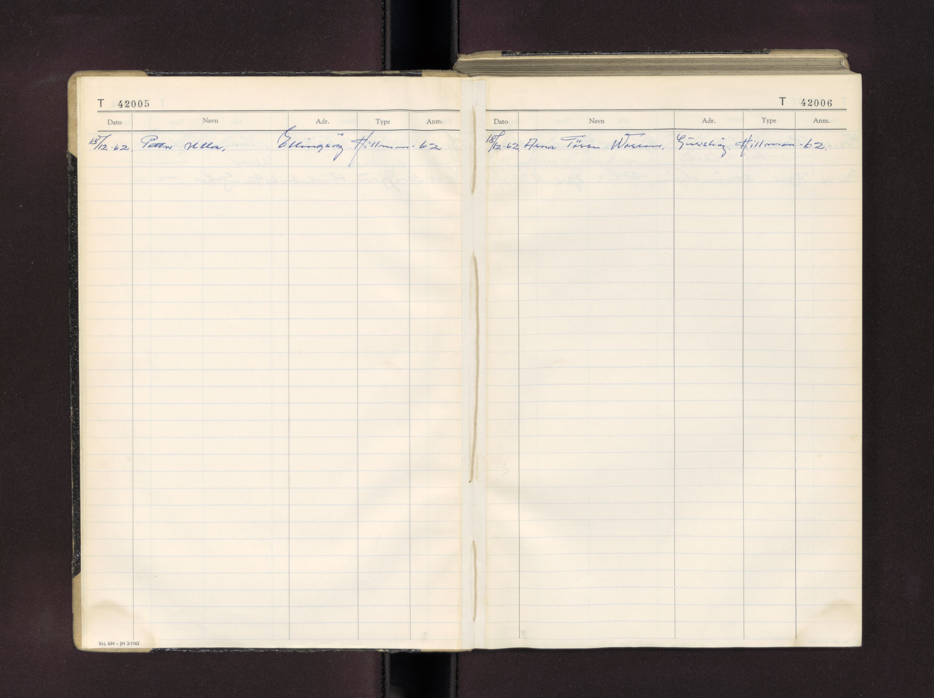 Møre og Romsdal vegkontor - Ålesund trafikkstasjon, AV/SAT-A-4099/F/Fc/L0037: Bilregister; T 42000 - T 42499, 1960-1970