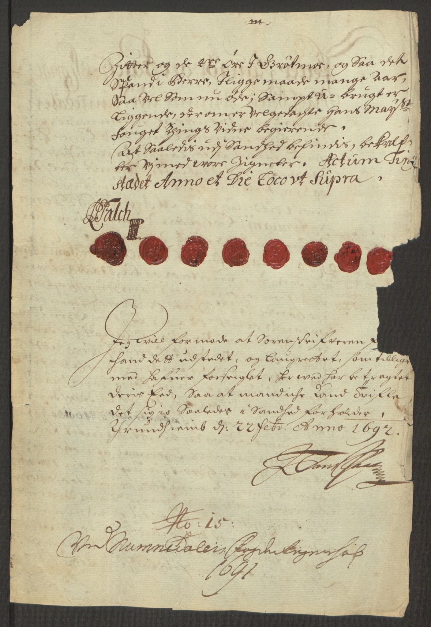 Rentekammeret inntil 1814, Reviderte regnskaper, Fogderegnskap, RA/EA-4092/R64/L4423: Fogderegnskap Namdal, 1690-1691, s. 365