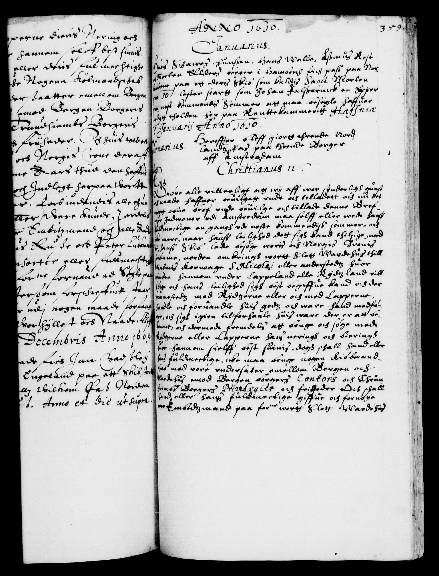 Danske Kanselli 1572-1799, RA/EA-3023/F/Fc/Fca/Fcaa/L0003: Norske registre (mikrofilm), 1596-1616, s. 359a