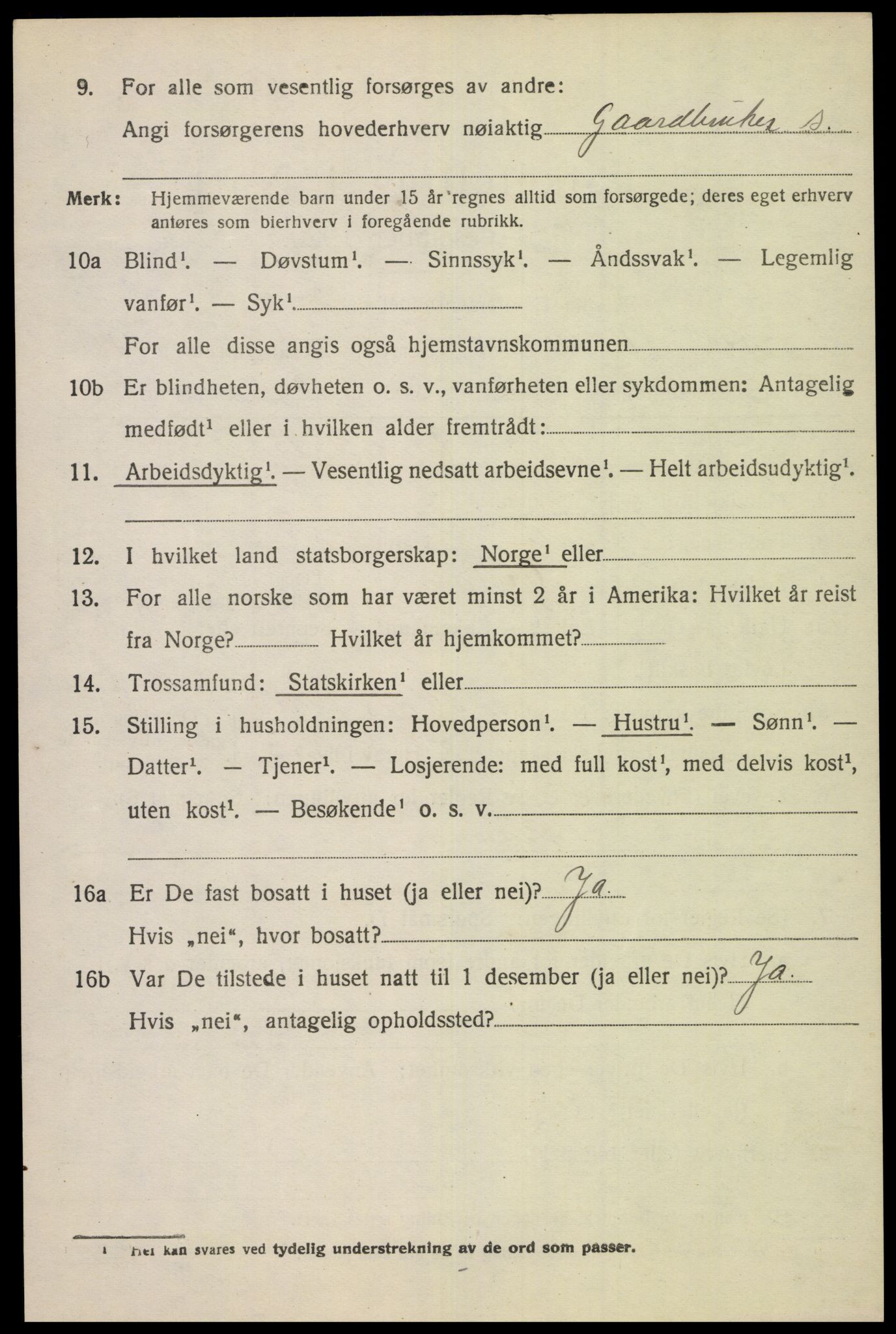 SAK, Folketelling 1920 for 1043 Nes herred, 1920, s. 5435