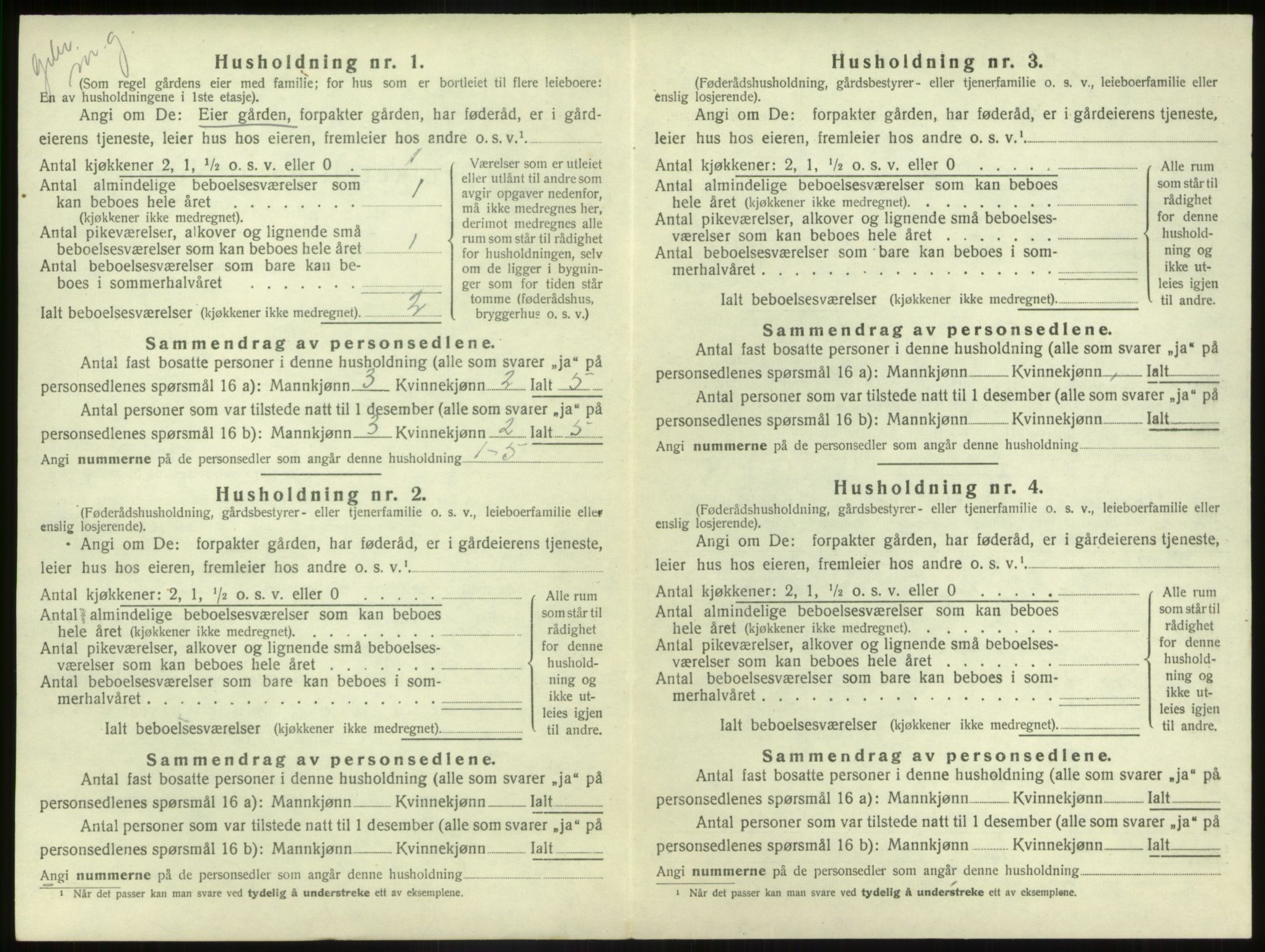 SAB, Folketelling 1920 for 1433 Naustdal herred, 1920, s. 587