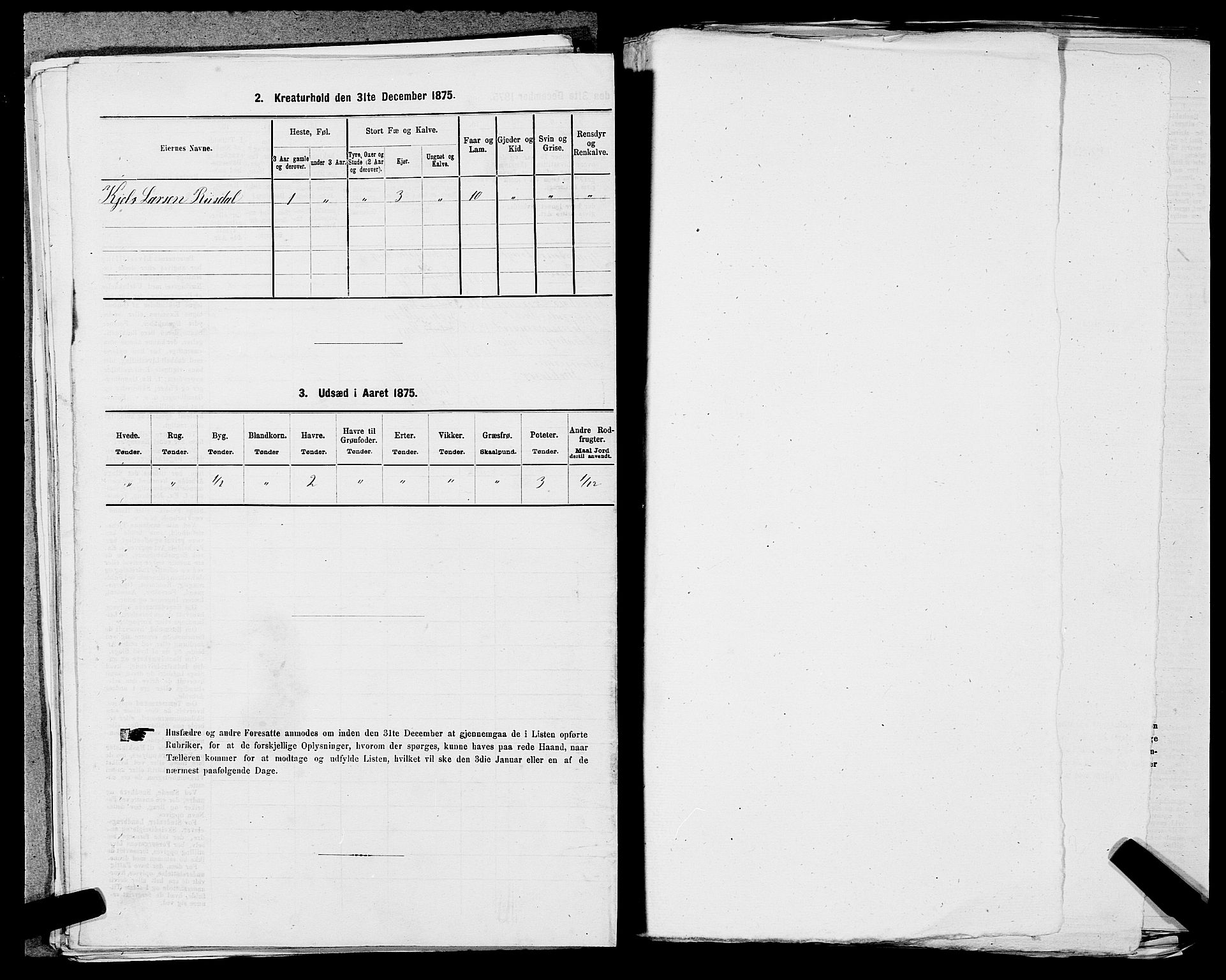 SAST, Folketelling 1875 for 1150L Skudenes prestegjeld, Falnes sokn, Åkra sokn og Ferkingstad sokn, 1875, s. 1284