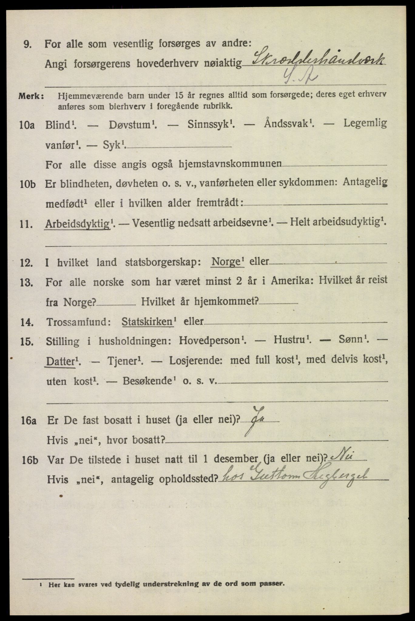 SAH, Folketelling 1920 for 0428 Trysil herred, 1920, s. 3496