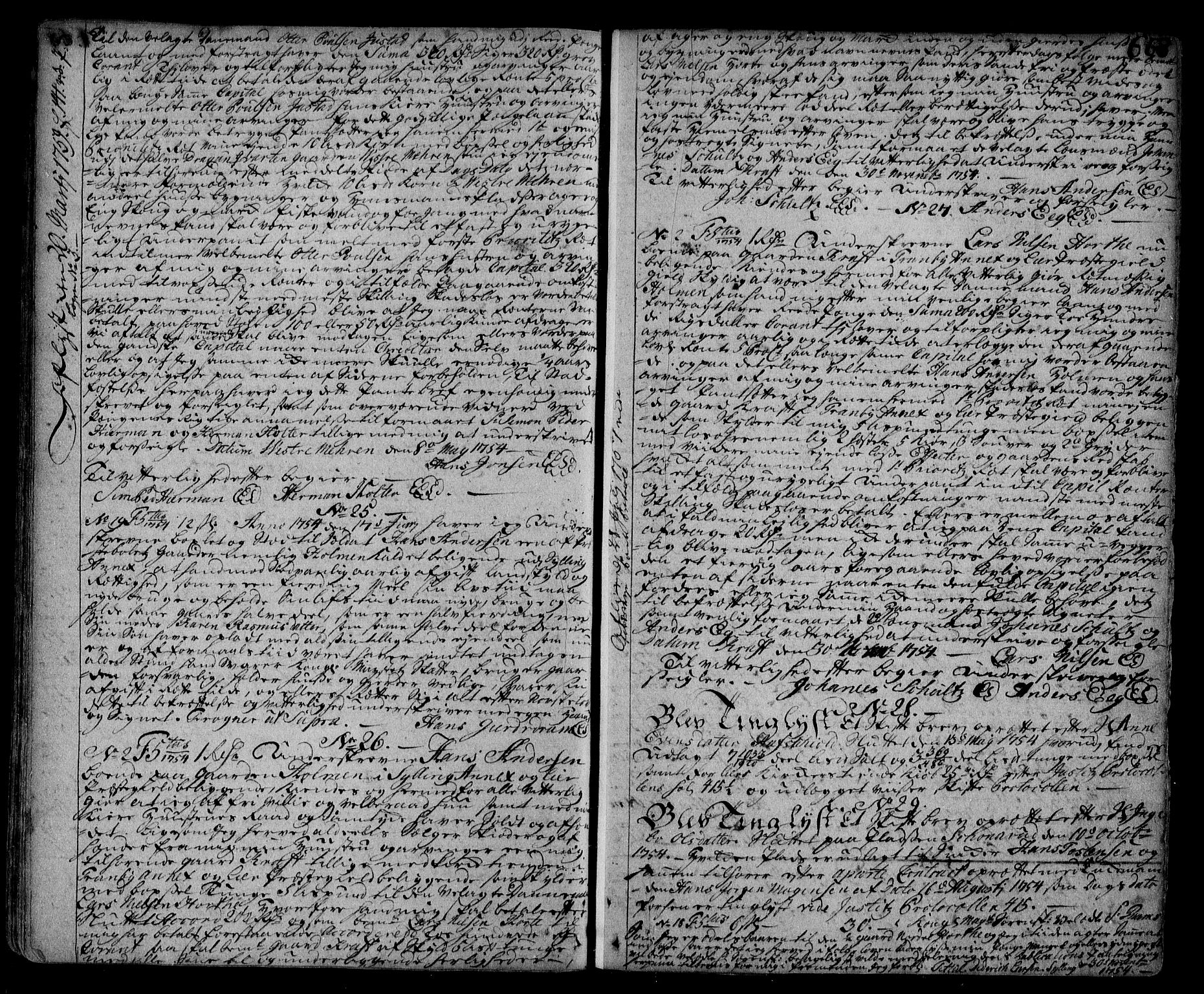 Lier, Røyken og Hurum sorenskriveri, SAKO/A-89/G/Ga/Gaa/L0002: Pantebok nr. II, 1725-1755, s. 668