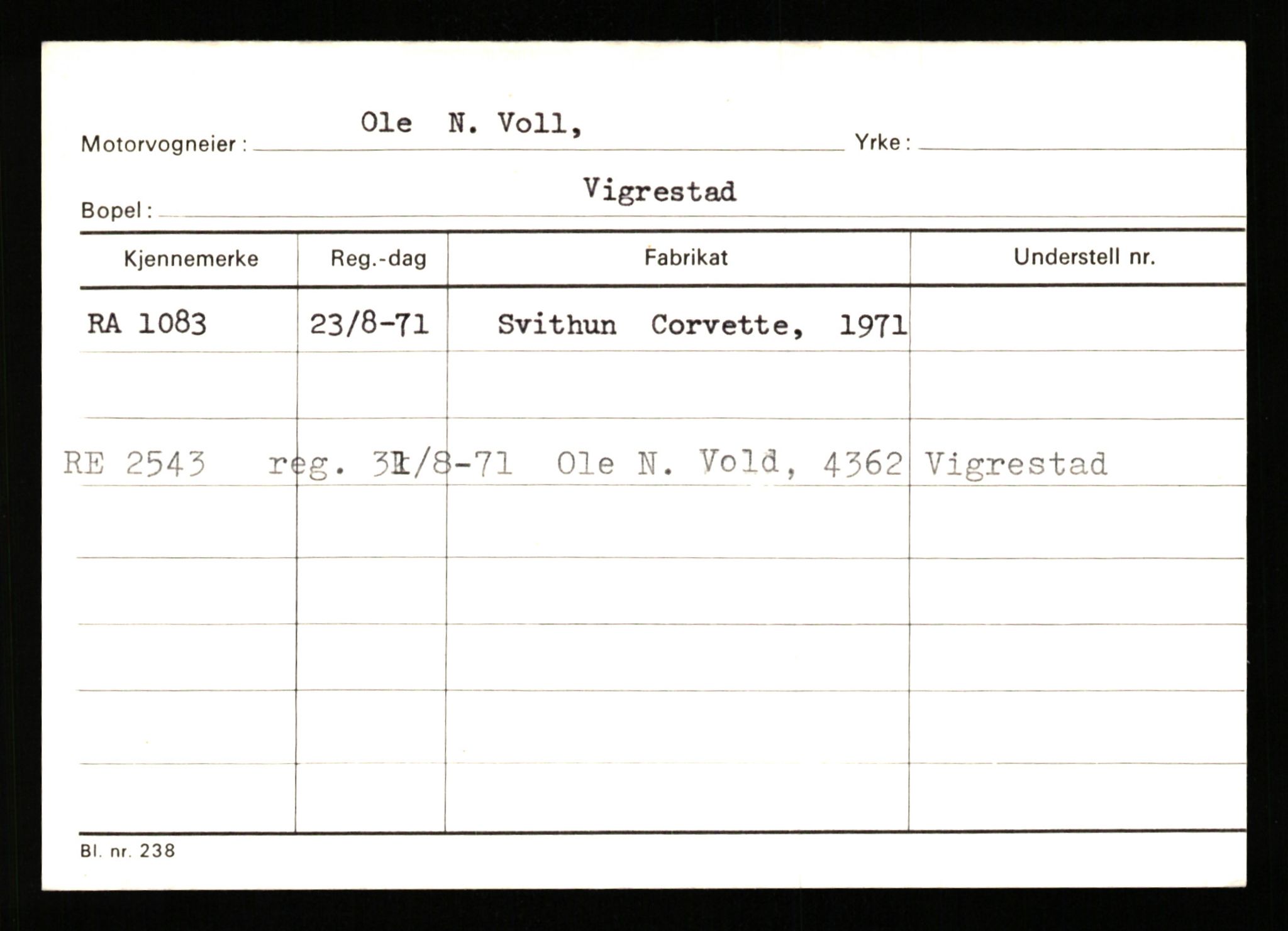 Stavanger trafikkstasjon, AV/SAST-A-101942/0/G/L0001: Registreringsnummer: 0 - 5782, 1930-1971, s. 675