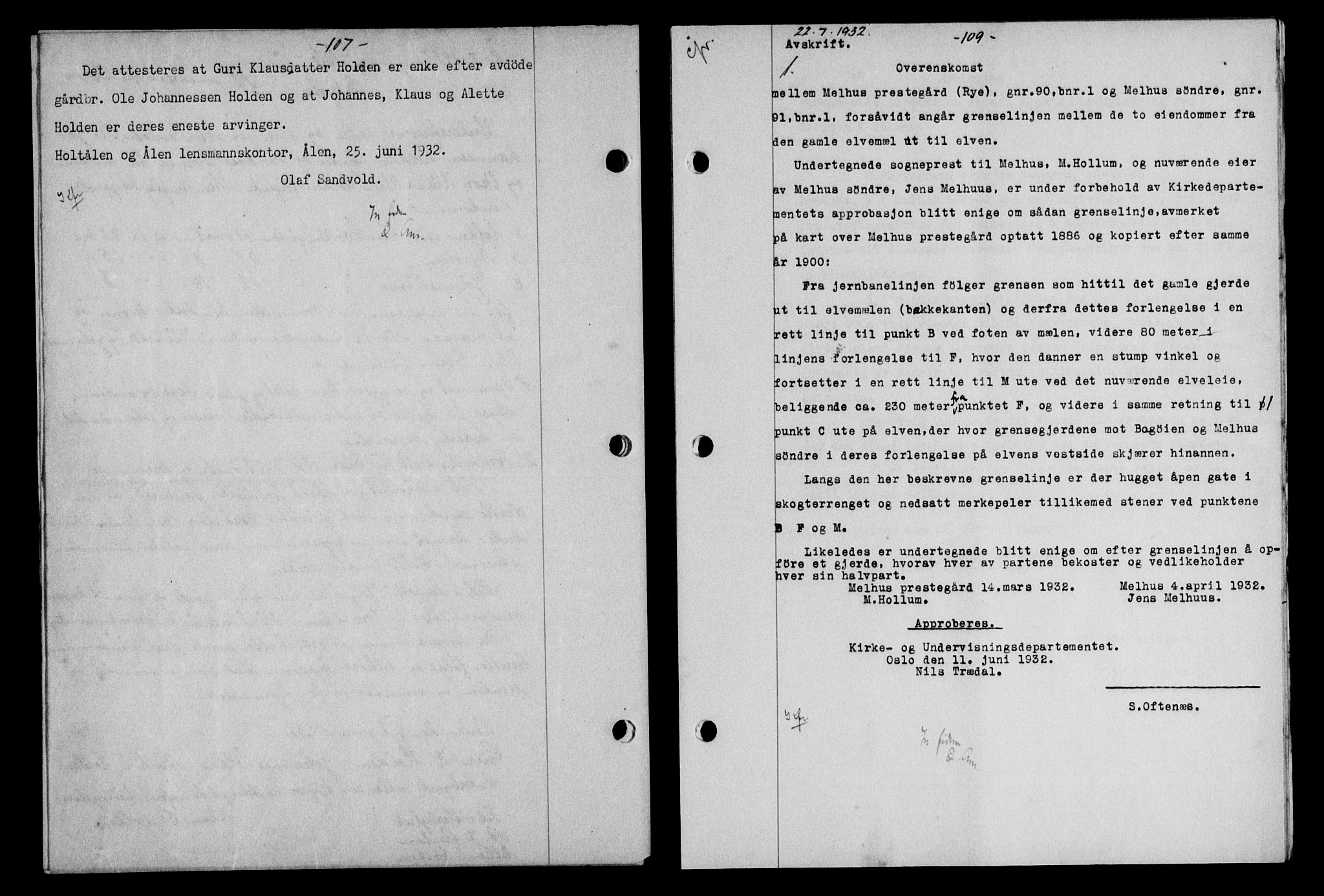 Gauldal sorenskriveri, SAT/A-0014/1/2/2C/L0042: Pantebok nr. 43-44, 1932-1933, Tingl.dato: 22.07.1932