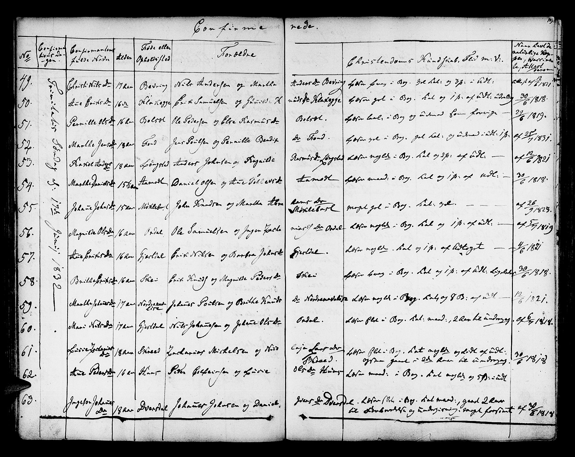 Jølster sokneprestembete, AV/SAB-A-80701/H/Haa/Haaa/L0008: Ministerialbok nr. A 8, 1821-1833, s. 109