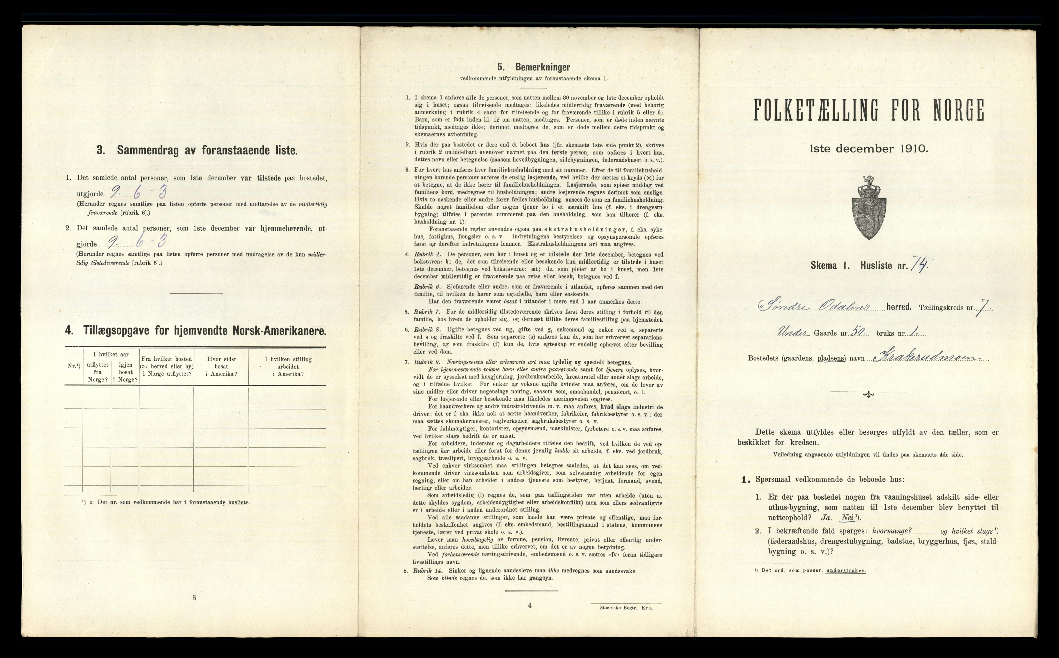 RA, Folketelling 1910 for 0419 Sør-Odal herred, 1910, s. 1306