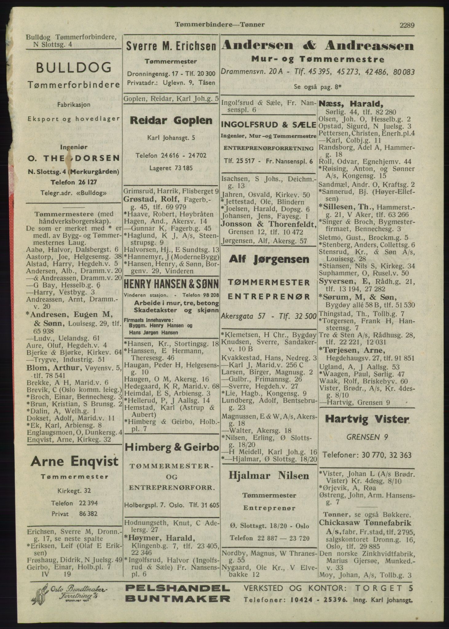 Kristiania/Oslo adressebok, PUBL/-, 1945, s. 2205