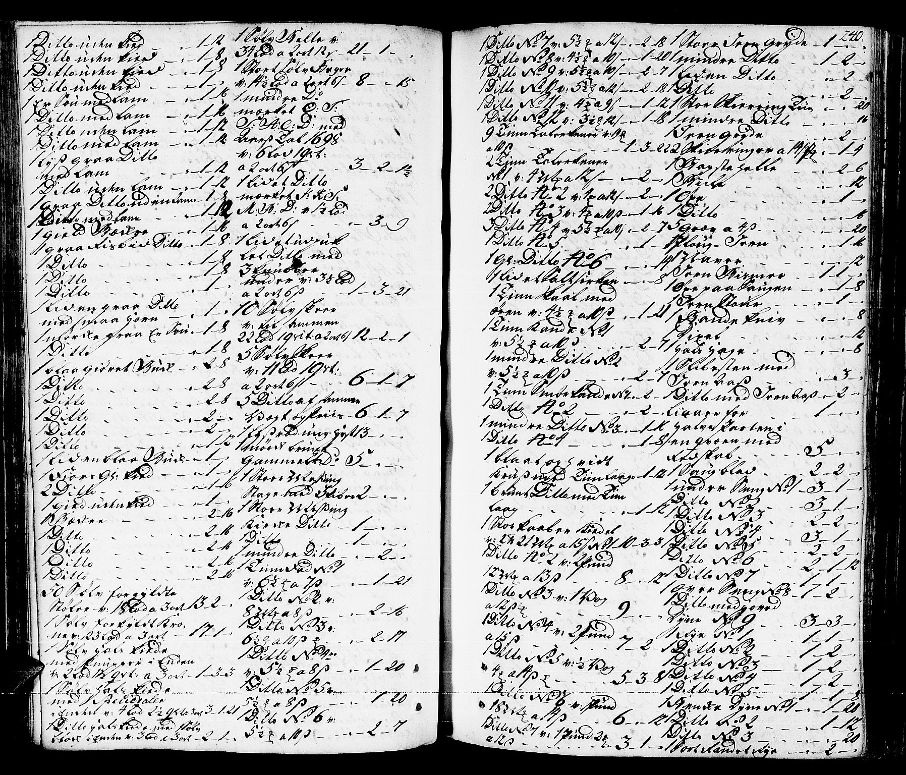 Romsdal sorenskriveri, AV/SAT-A-4149/1/3/3A/L0008: Skifteprotokoll, 1752-1761, s. 239b-240a