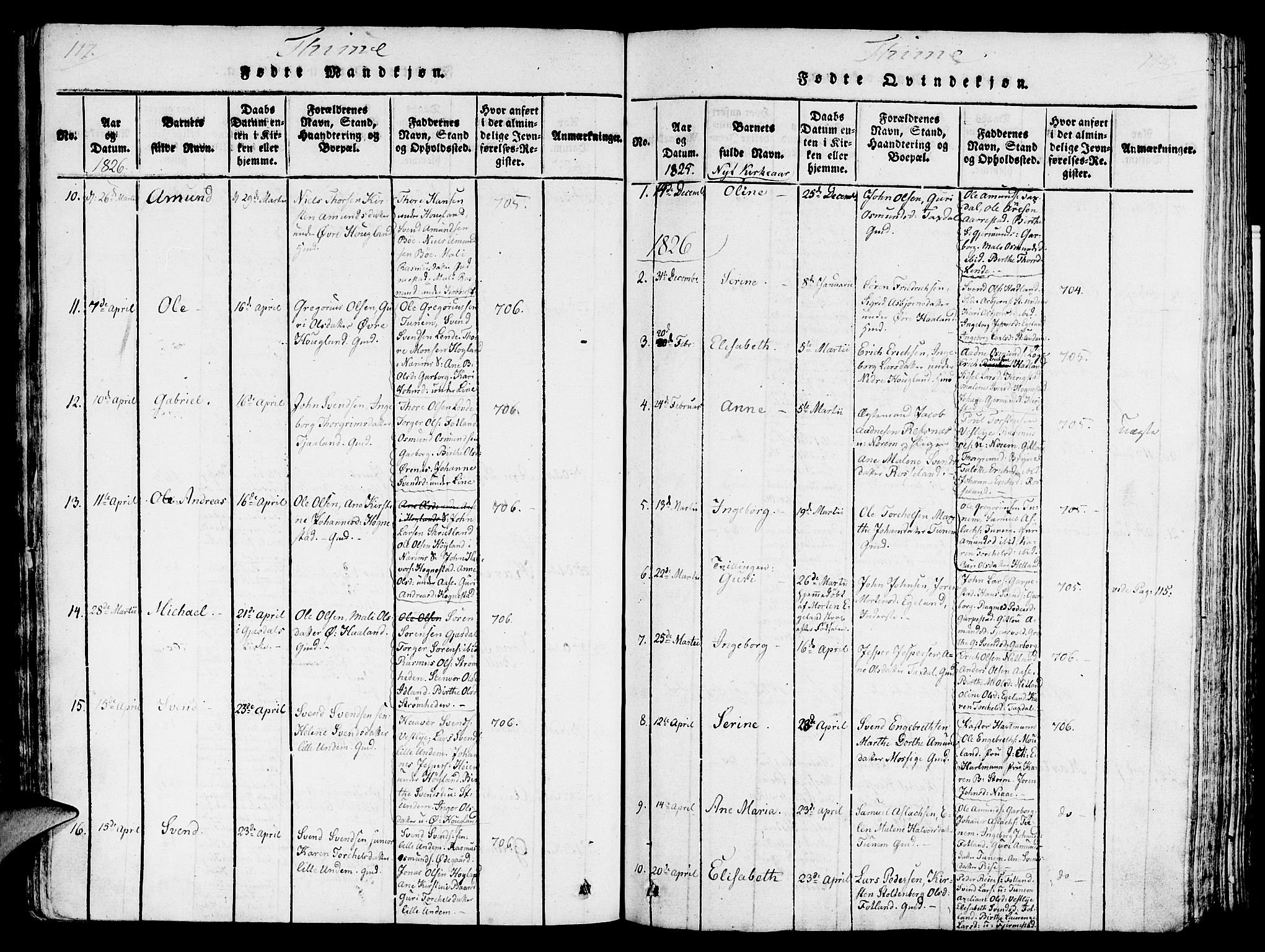 Lye sokneprestkontor, AV/SAST-A-101794/001/30/30BA/L0003: Ministerialbok nr. A 3 /1, 1816-1826, s. 117-118