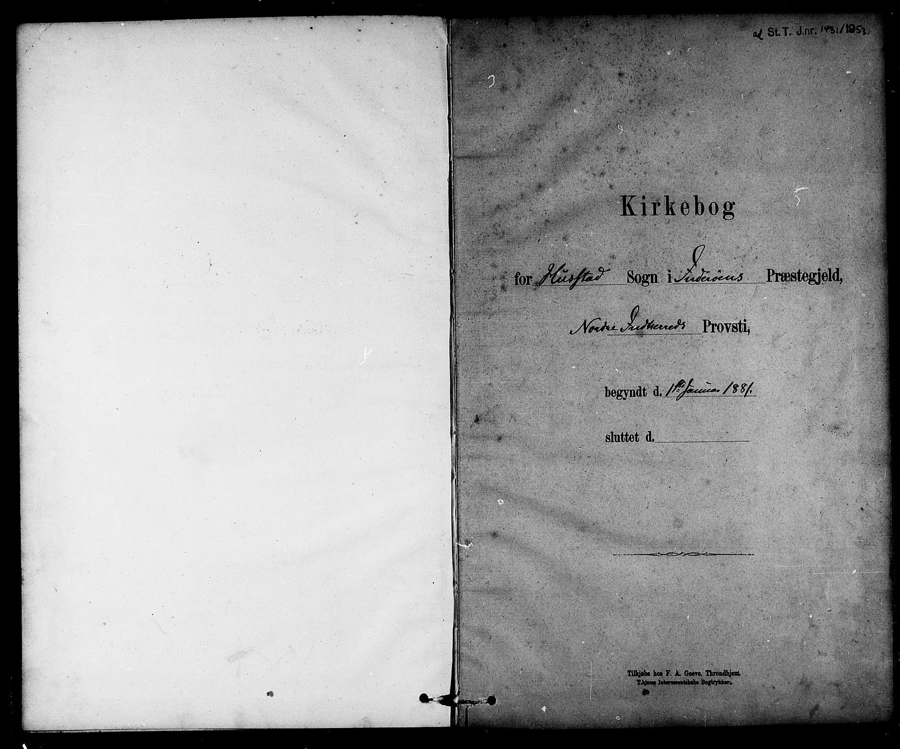 Ministerialprotokoller, klokkerbøker og fødselsregistre - Nord-Trøndelag, SAT/A-1458/732/L0318: Klokkerbok nr. 732C02, 1881-1911