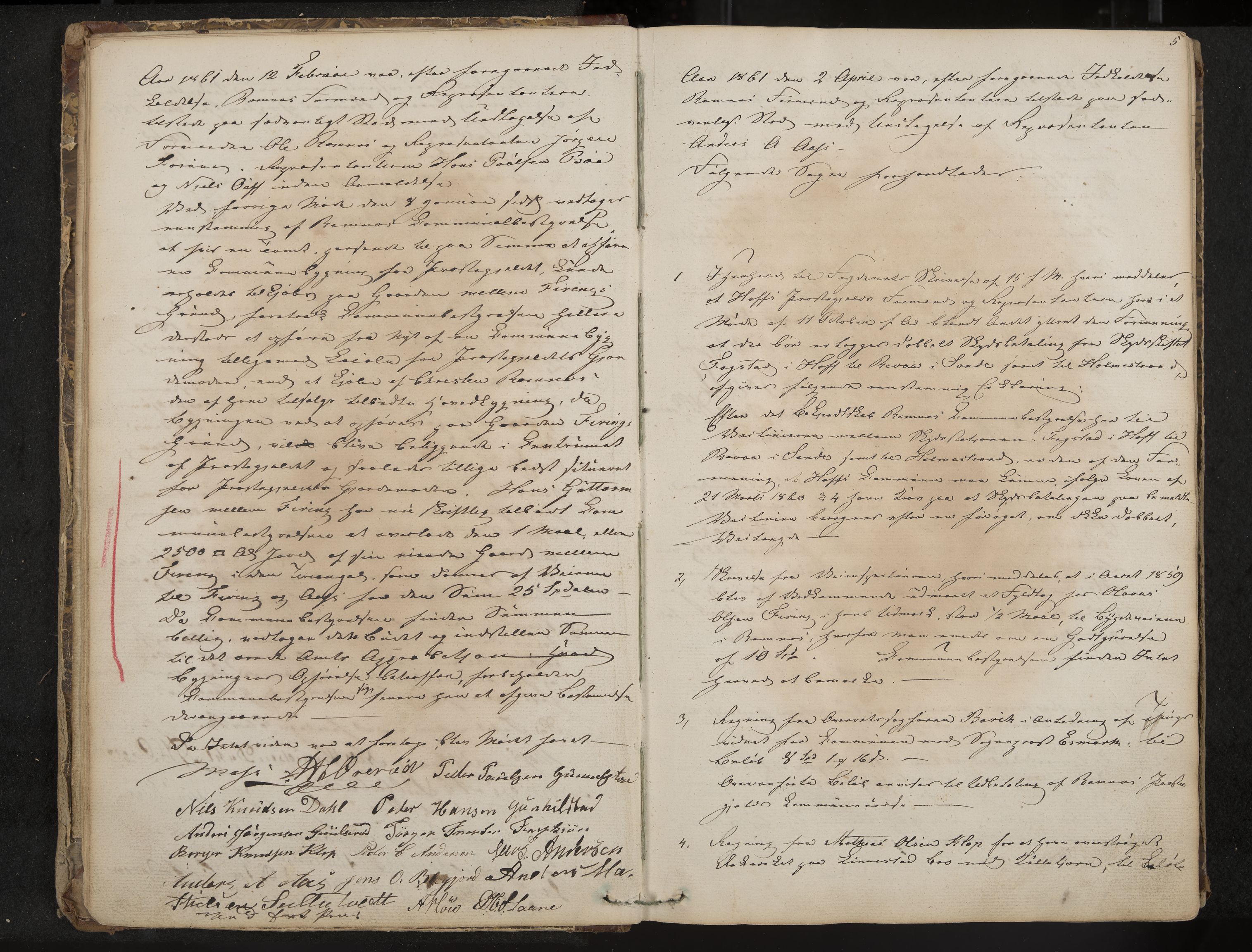 Ramnes formannskap og sentraladministrasjon, IKAK/0718021/A/Aa/L0002: Møtebok, 1860-1870, s. 5