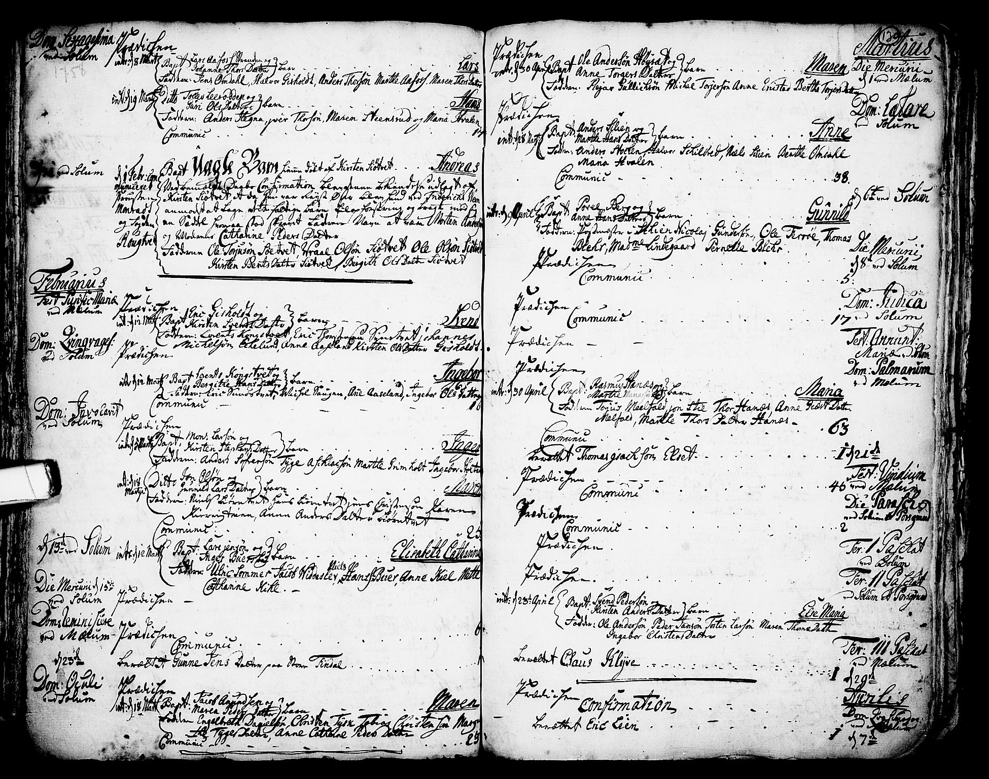 Solum kirkebøker, SAKO/A-306/F/Fa/L0002: Ministerialbok nr. I 2, 1713-1761, s. 130
