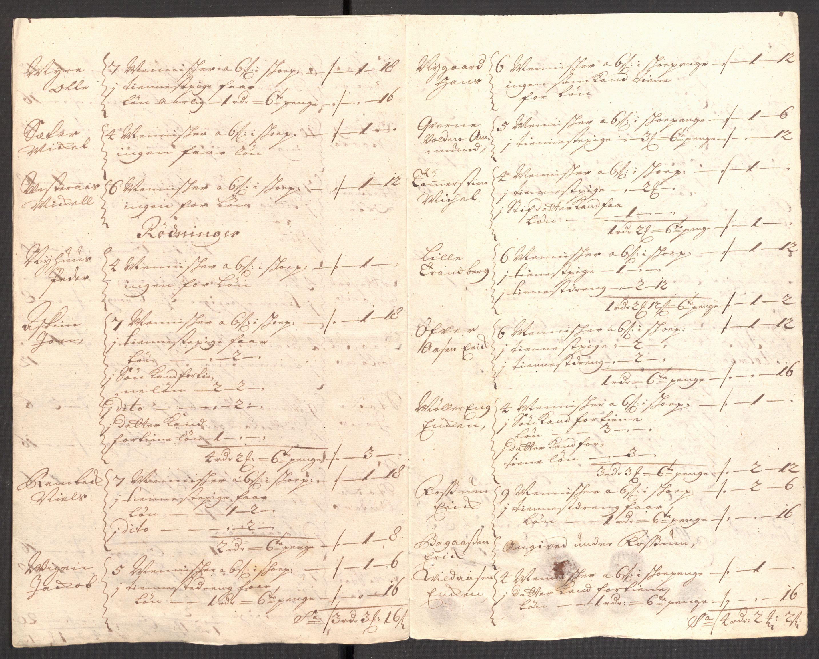 Rentekammeret inntil 1814, Reviderte regnskaper, Fogderegnskap, AV/RA-EA-4092/R18/L1308: Fogderegnskap Hadeland, Toten og Valdres, 1711, s. 263