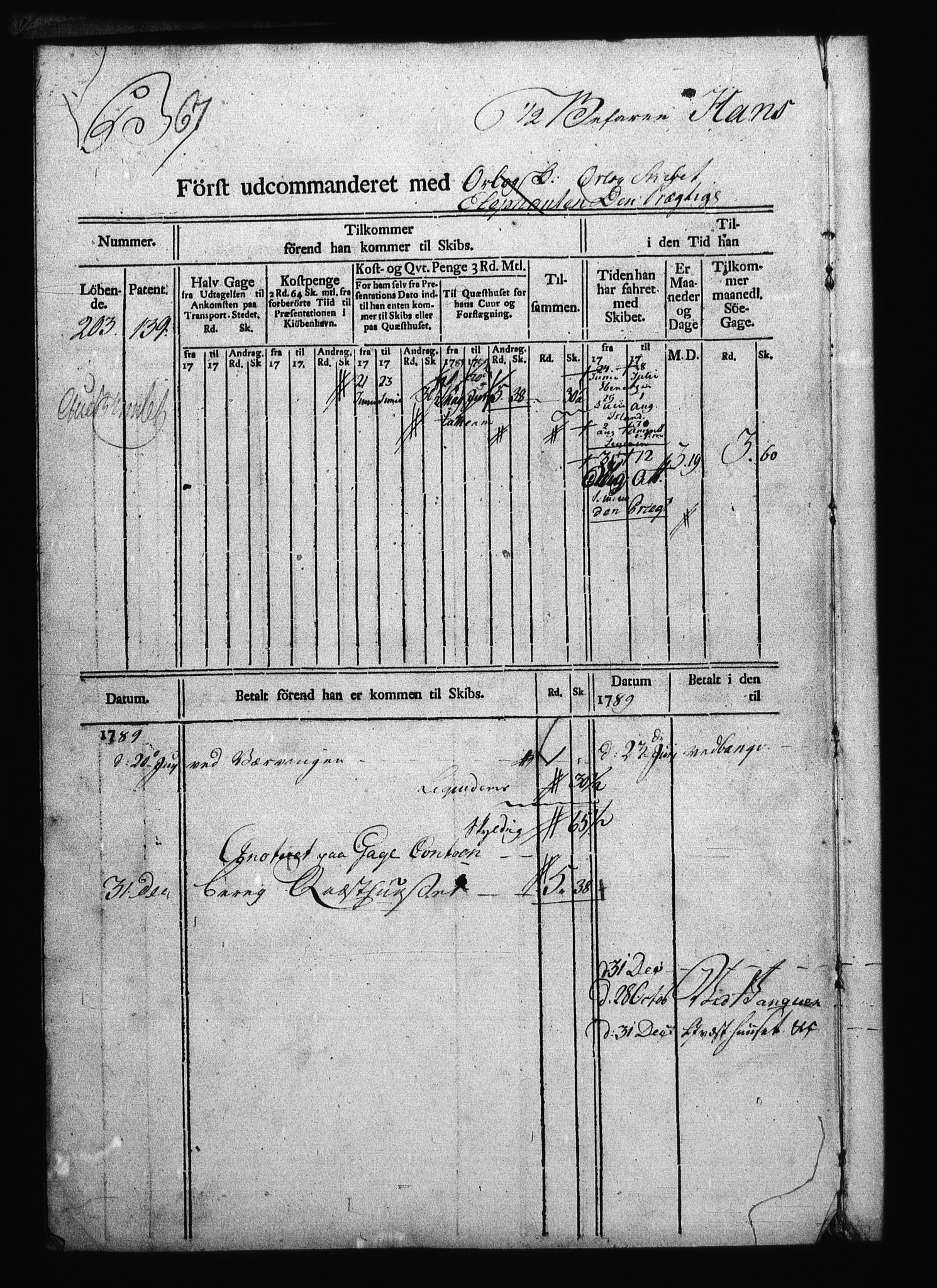 Sjøetaten, AV/RA-EA-3110/F/L0002: Akershus stift, bind 2, 1789