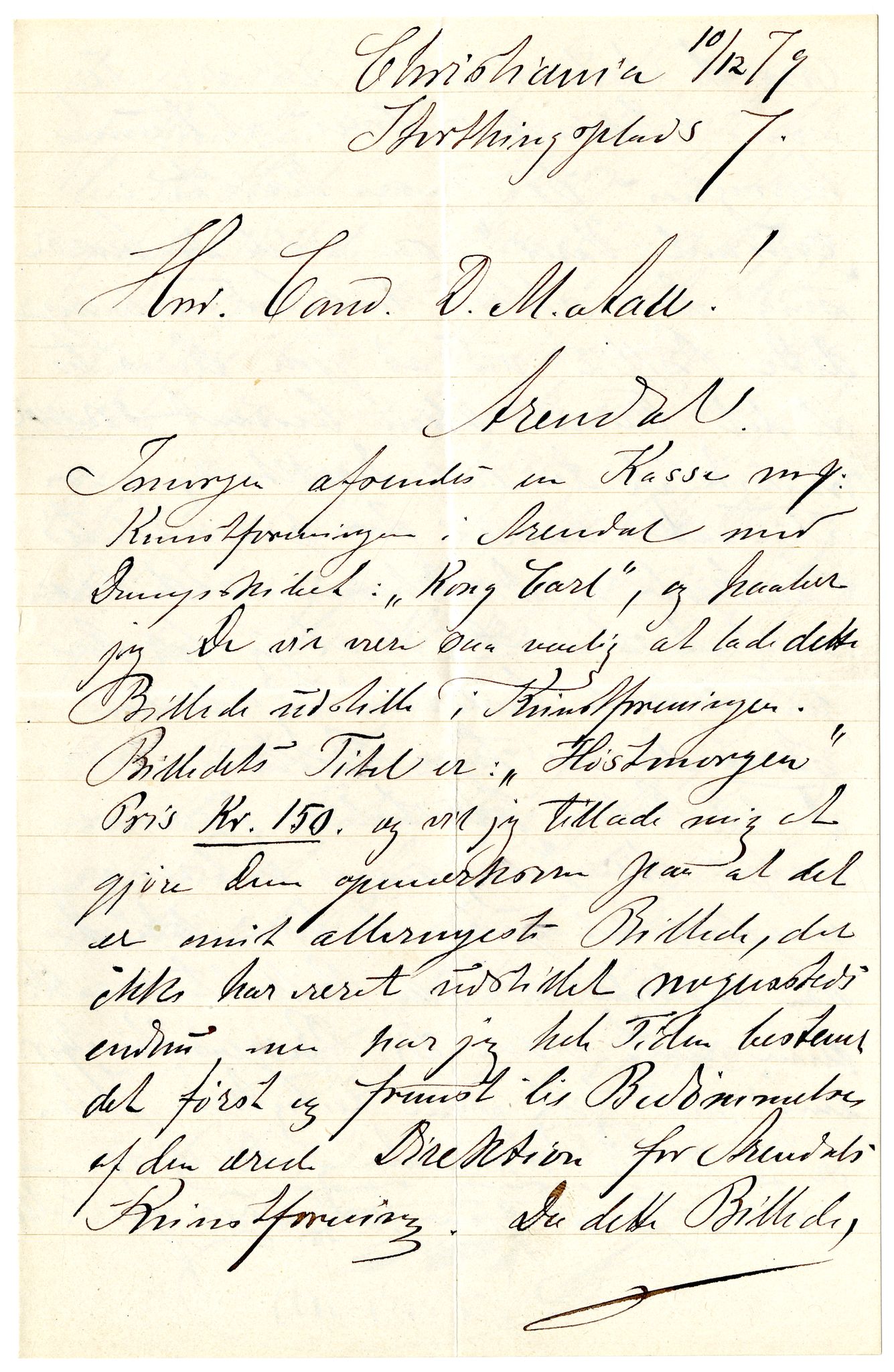 Diderik Maria Aalls brevsamling, NF/Ark-1023/F/L0001: D.M. Aalls brevsamling. A - B, 1738-1889, s. 516