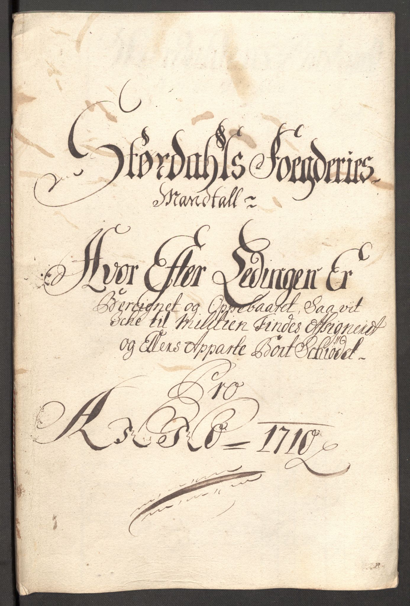 Rentekammeret inntil 1814, Reviderte regnskaper, Fogderegnskap, RA/EA-4092/R62/L4200: Fogderegnskap Stjørdal og Verdal, 1710, s. 153