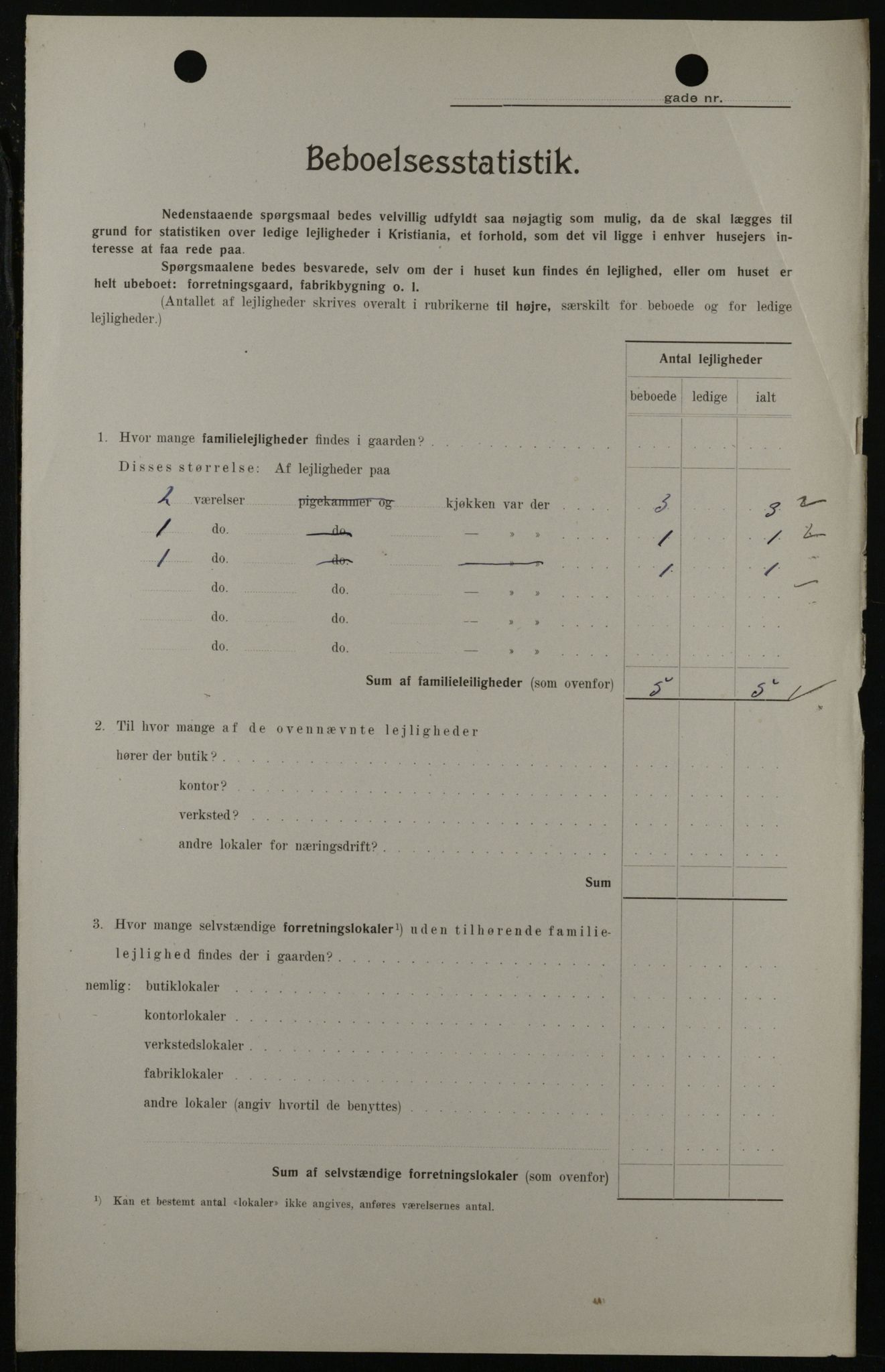 OBA, Kommunal folketelling 1.2.1908 for Kristiania kjøpstad, 1908, s. 21922