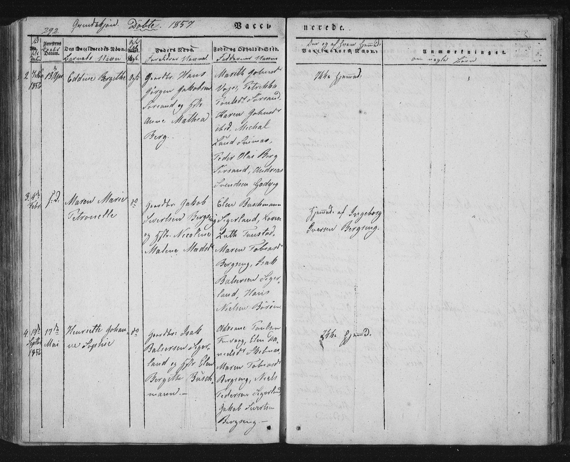 Ministerialprotokoller, klokkerbøker og fødselsregistre - Nordland, AV/SAT-A-1459/893/L1332: Ministerialbok nr. 893A05, 1841-1858, s. 292