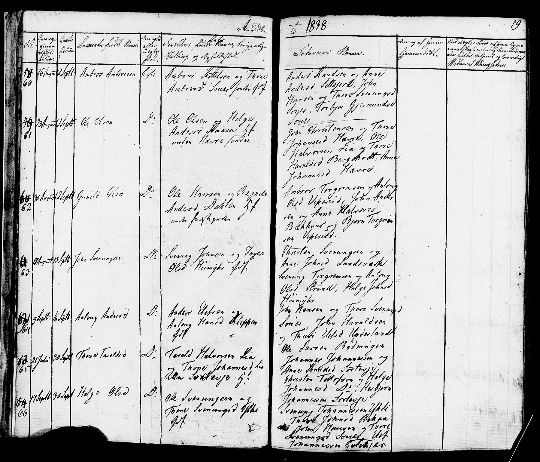 Heddal kirkebøker, AV/SAKO-A-268/F/Fa/L0006: Ministerialbok nr. I 6, 1837-1854, s. 19