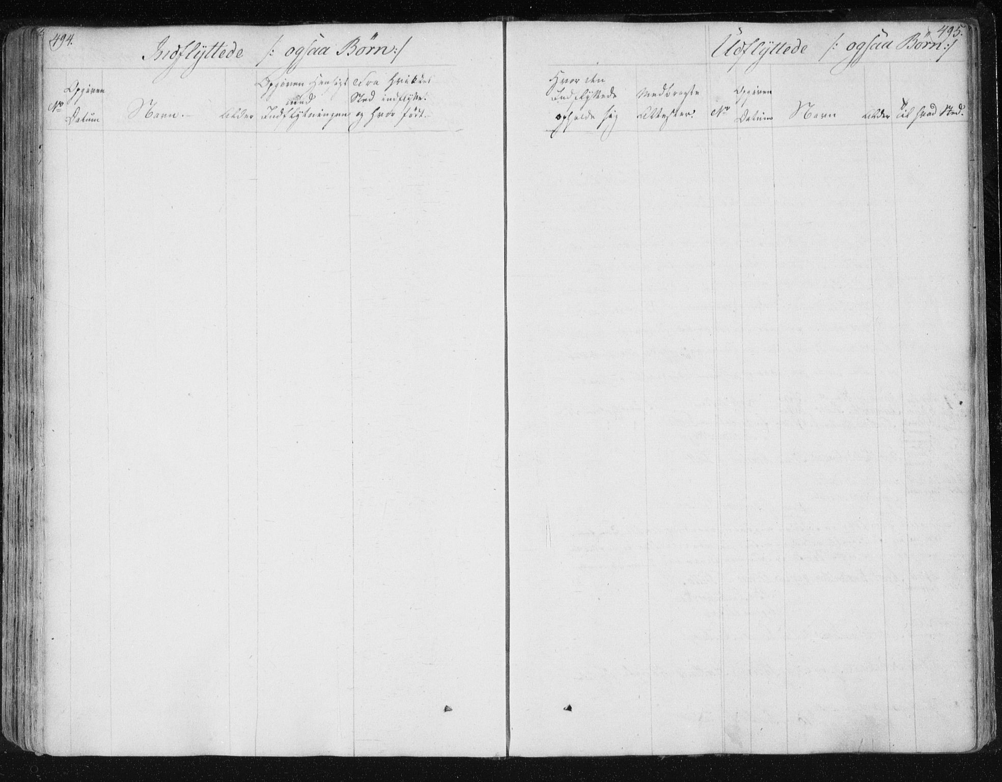 Ministerialprotokoller, klokkerbøker og fødselsregistre - Nord-Trøndelag, AV/SAT-A-1458/730/L0276: Ministerialbok nr. 730A05, 1822-1830, s. 494-495