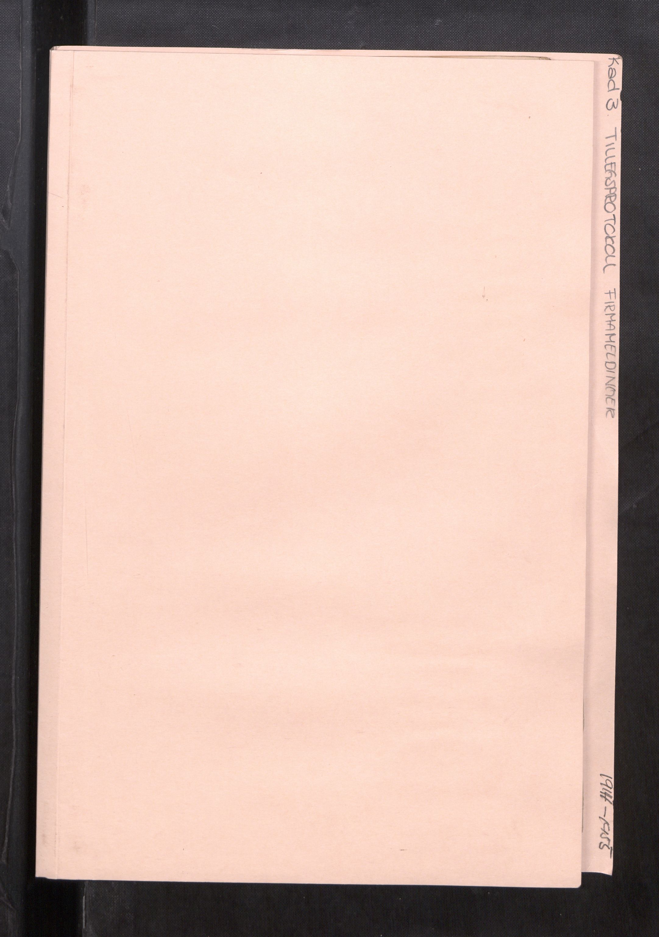 Rana sorenskriveri , SAT/A-1108/2/J/Ja/Jab/L0001: Tilleggsprotokoll, 1914-1955, s. 1