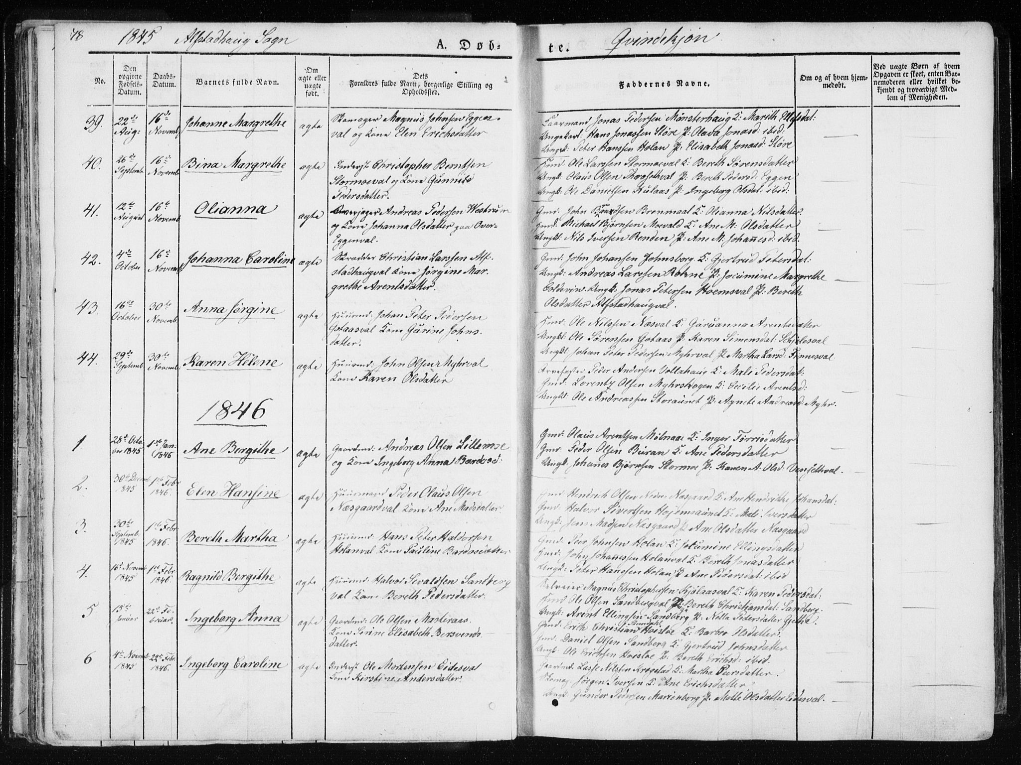 Ministerialprotokoller, klokkerbøker og fødselsregistre - Nord-Trøndelag, SAT/A-1458/717/L0154: Ministerialbok nr. 717A06 /1, 1836-1849, s. 78