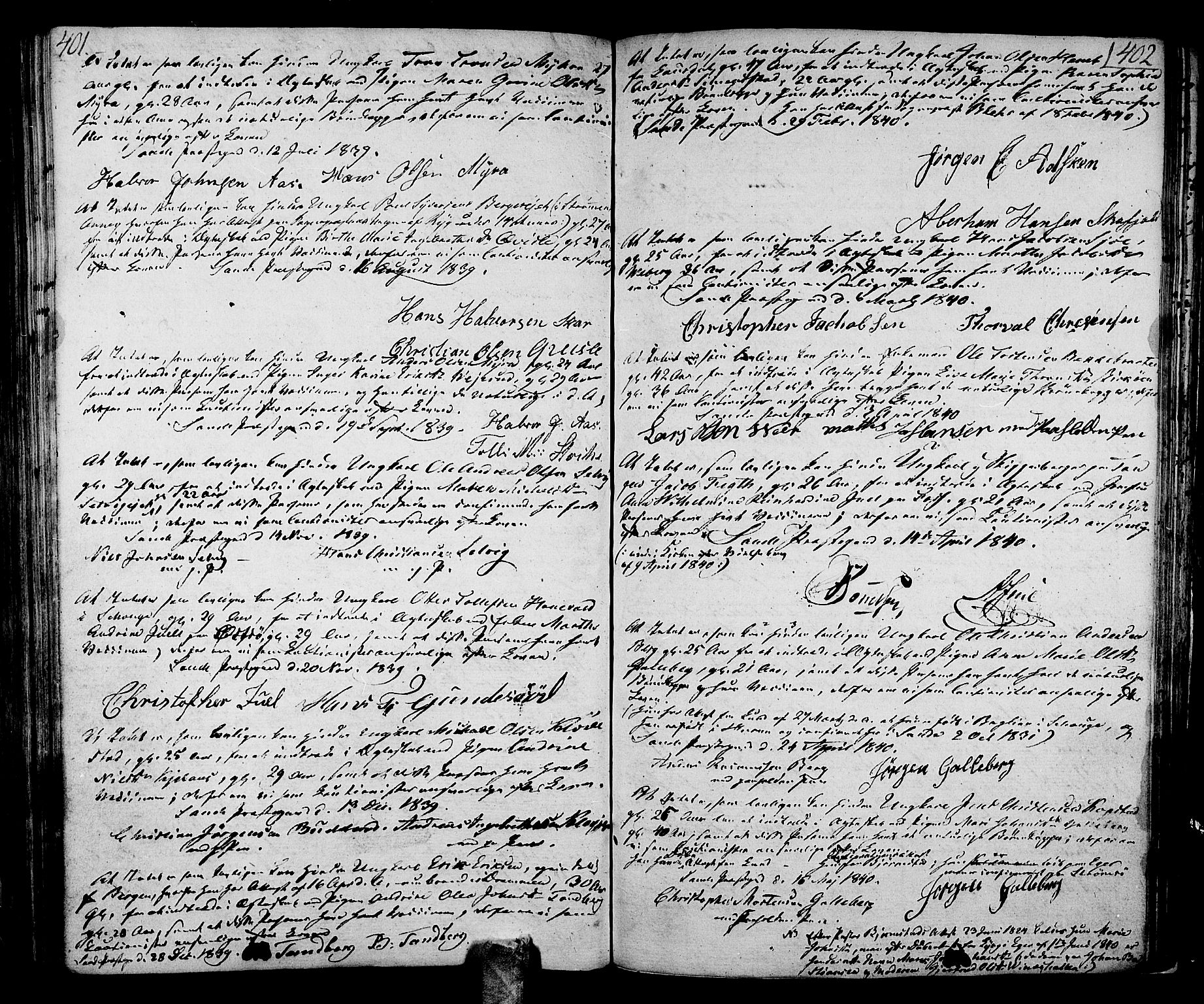 Sande Kirkebøker, SAKO/A-53/F/Fa/L0002: Ministerialbok nr. 2, 1804-1814, s. 401-402