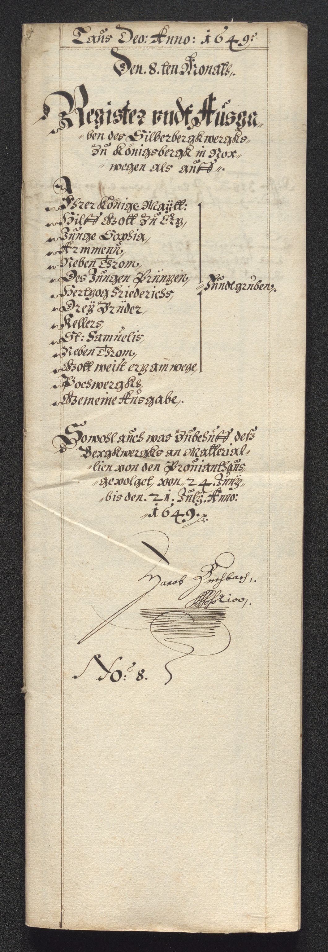 Kongsberg Sølvverk 1623-1816, AV/SAKO-EA-3135/001/D/Dc/Dcd/L0023: Utgiftsregnskap for gruver m.m., 1649, s. 499