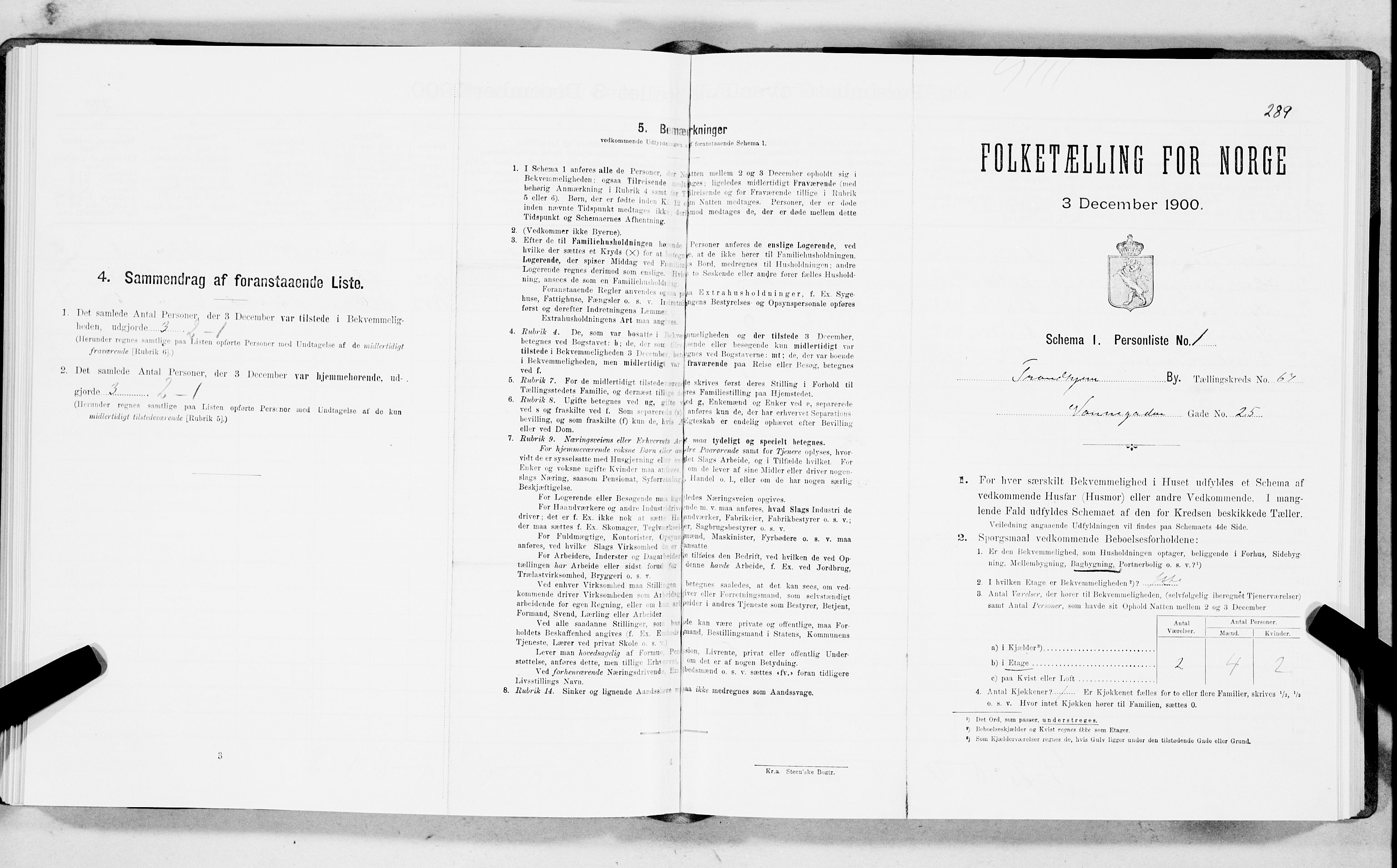 SAT, Folketelling 1900 for 1601 Trondheim kjøpstad, 1900, s. 12063