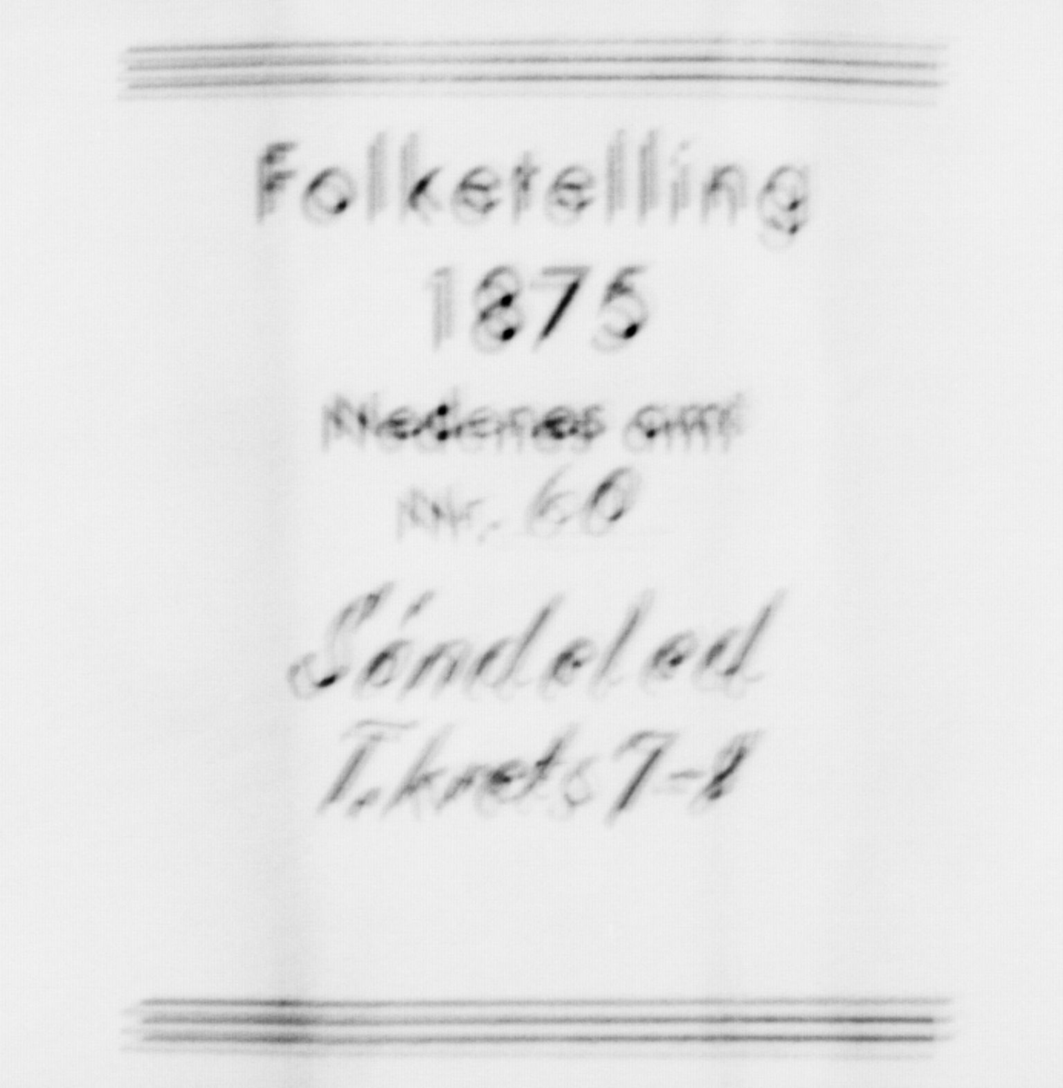 SAK, Folketelling 1875 for 0913L Risør prestegjeld, Søndeled sokn, 1875, s. 1034
